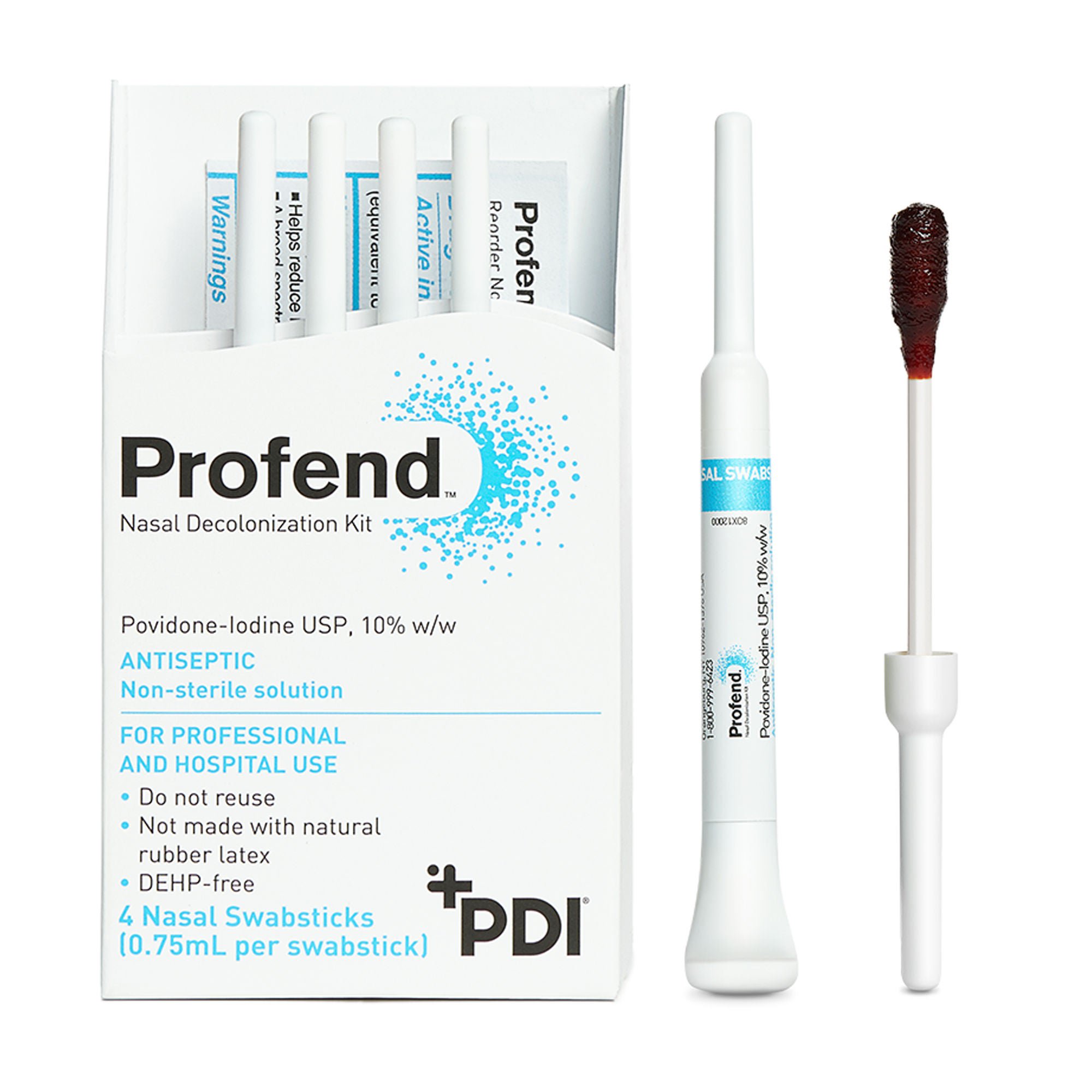 Professional Disposables - X12048 Profend® Impregnated Nasal Swabstick Kit