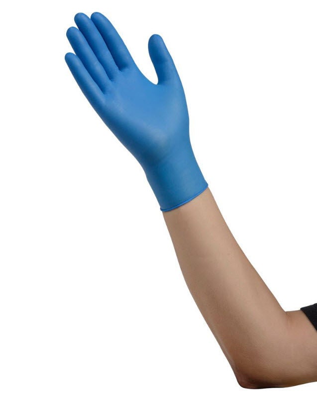 Cardinal - 8896NB Exam Glove ESTEEM™ Small 150 per Box NonSterile Nitrile Standard Cuff Length Micro-Textured Blue Chemo Tested
