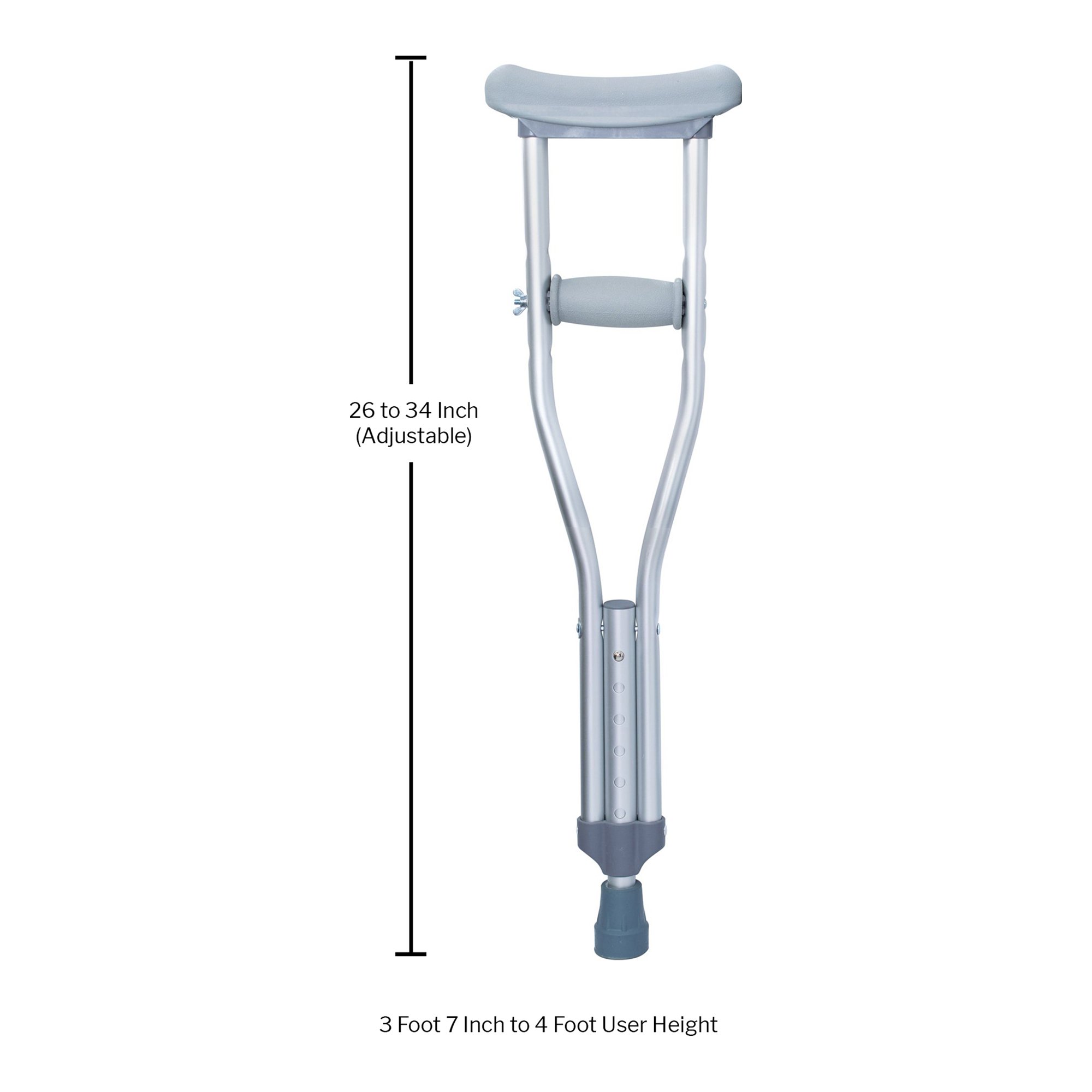 McKesson Brand 146-10427 - McKesson Underarm Crutches for Children 3'7" to 4' - 1/Pair, 10/Case
