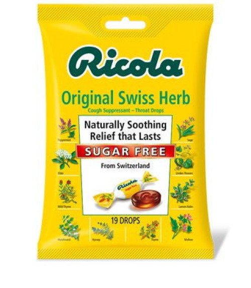 DOT Foods - Kraft Foods Inc - 36602019209 Ricola Cough Suppressant Throat Drops Sugar Free Original Swiss Herb