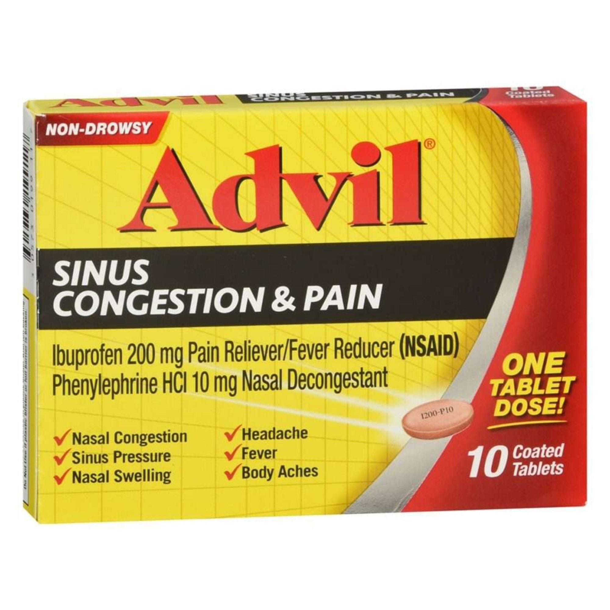 Glaxo Consumer Products - 30573019911 Advil Sinus Congestion & Pain Tablets