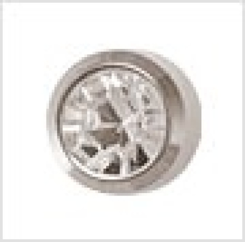 Medisystem - MS2043PT Ear Piercing Stud MediStuds® Crystal / Titanium Clear / Metallic Bezel Mount