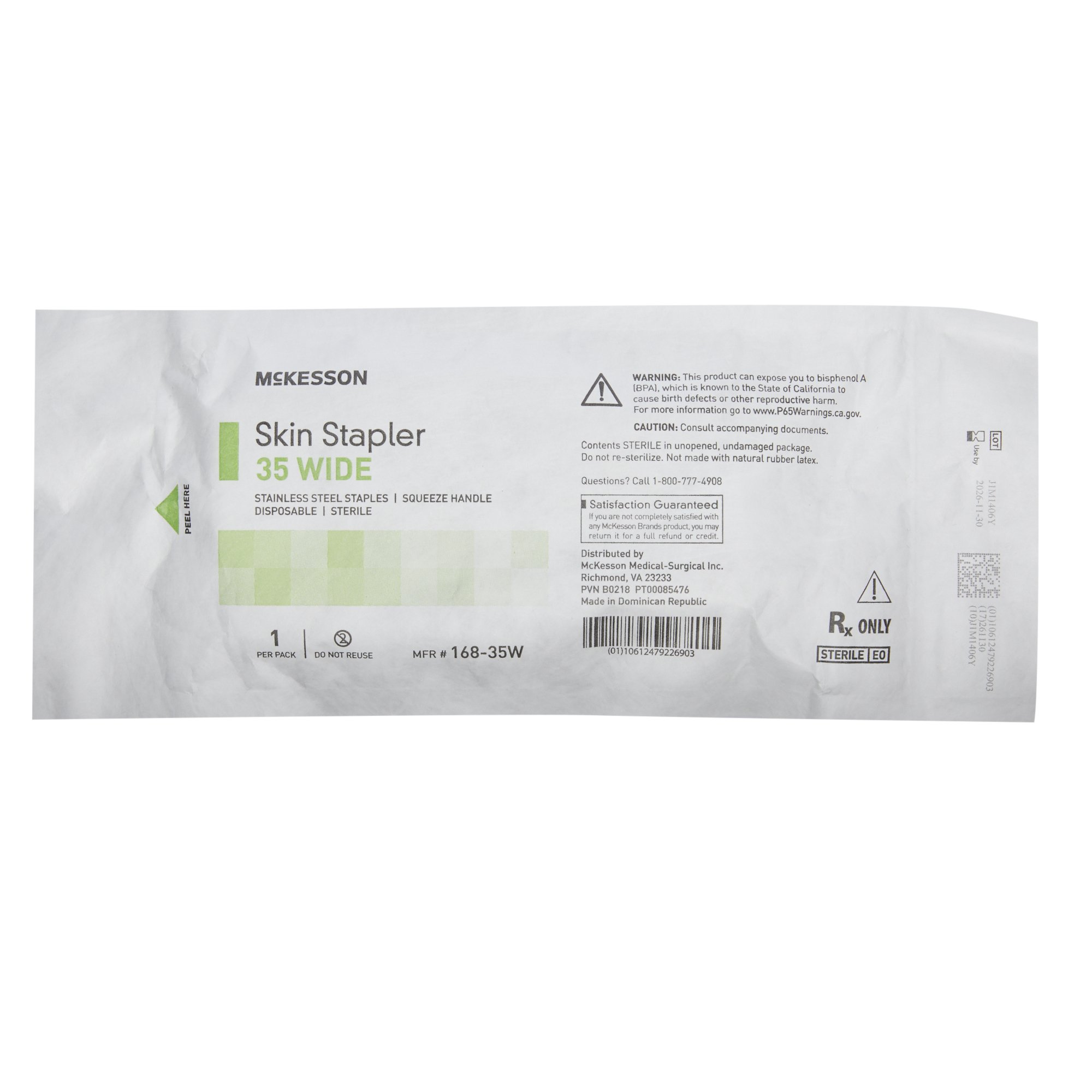 McKesson Brand 168-35W - McKesson Skin Stapler, Wide - 1/Each, 12/Box