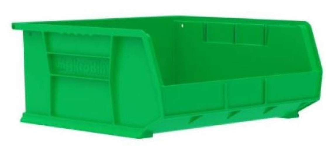 Akro-Mils - 30250GREEN Storage Bin AkroBins® Green Plastic 6-3/4 X 12 X 14 Inch