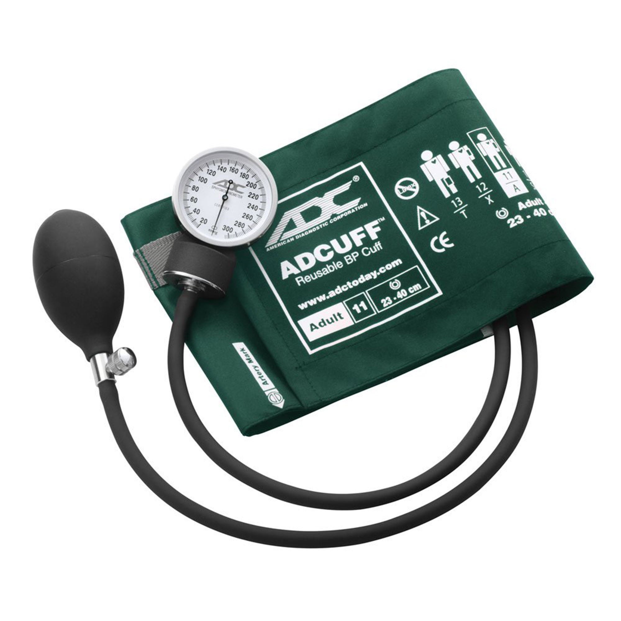 American Diagnostic Corp - 760-11ADG Aneroid Sphygmomanometer Unit Prosphyg™760 Series Adult Cuff Arm Nylon Cuff 23 - 40 cm Pocket Aneroid