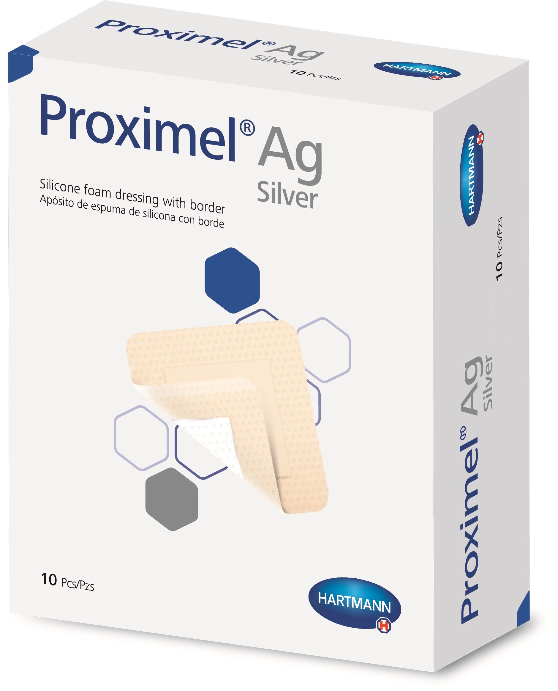 Hartmann - 15100000 Silver Foam Dressing Proximel® Ag Square Sterile