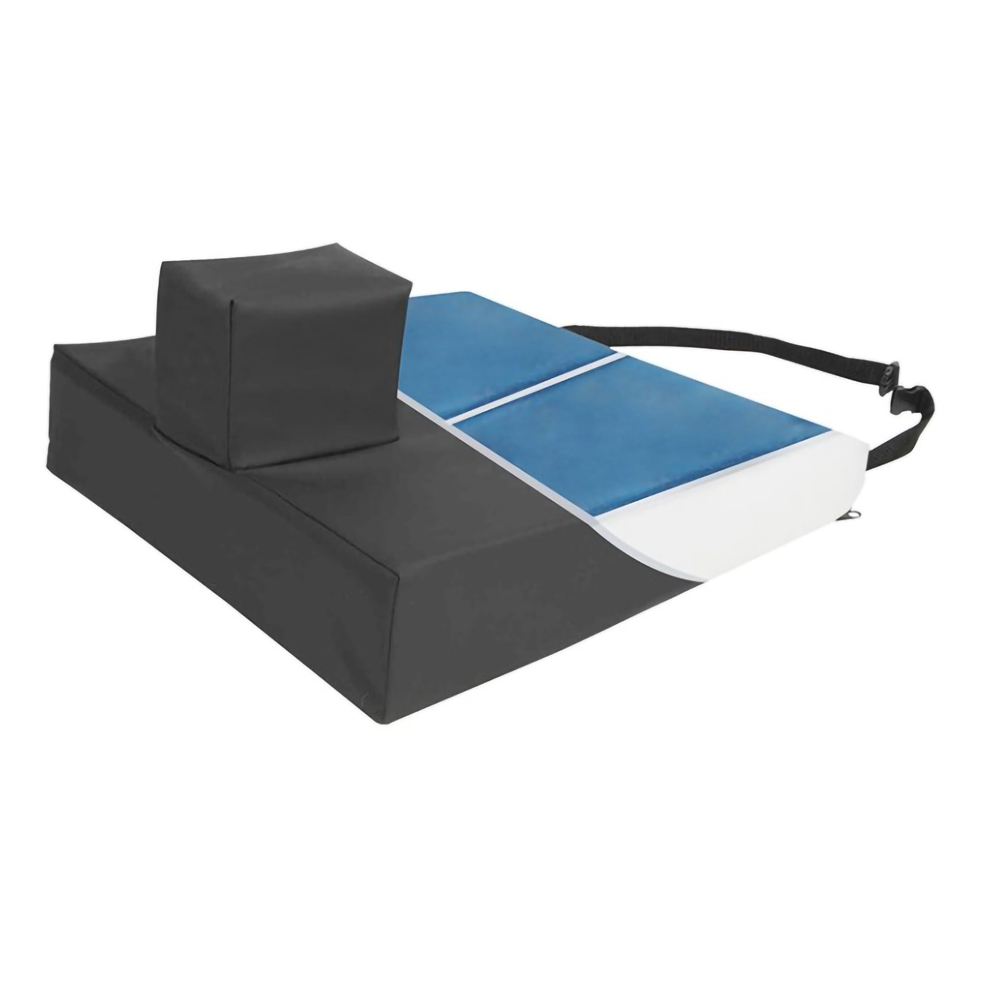 Proactive Medical Products LLC - 76161GP Wedge Seat Cushion with Pommel Protekt® 18 W X 16 L X 4 to 2 D Inch Foam / Gel