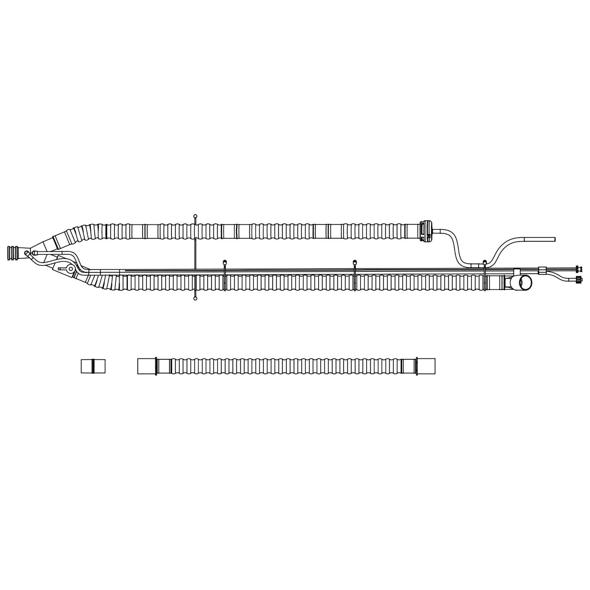 Zoll Medical - 15090-102 Ventilator Circuit LTV Series Expandable Tube 66 Inch Tube Dual Limb Adult Without Breathing Bag Single Patient Use Heated Circuit