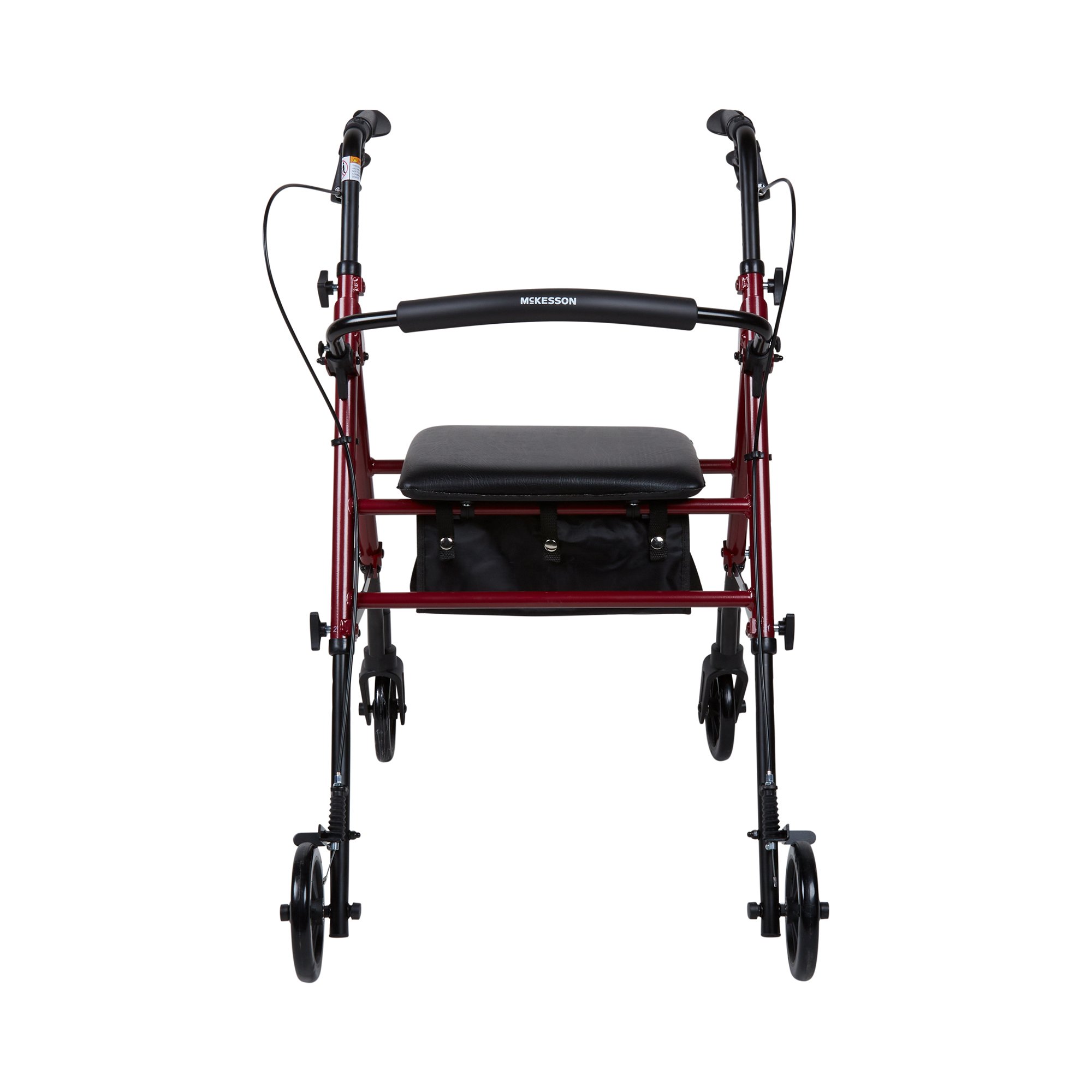 McKesson Brand - 146-RTL10261RD McKesson Four-Wheel Rollator