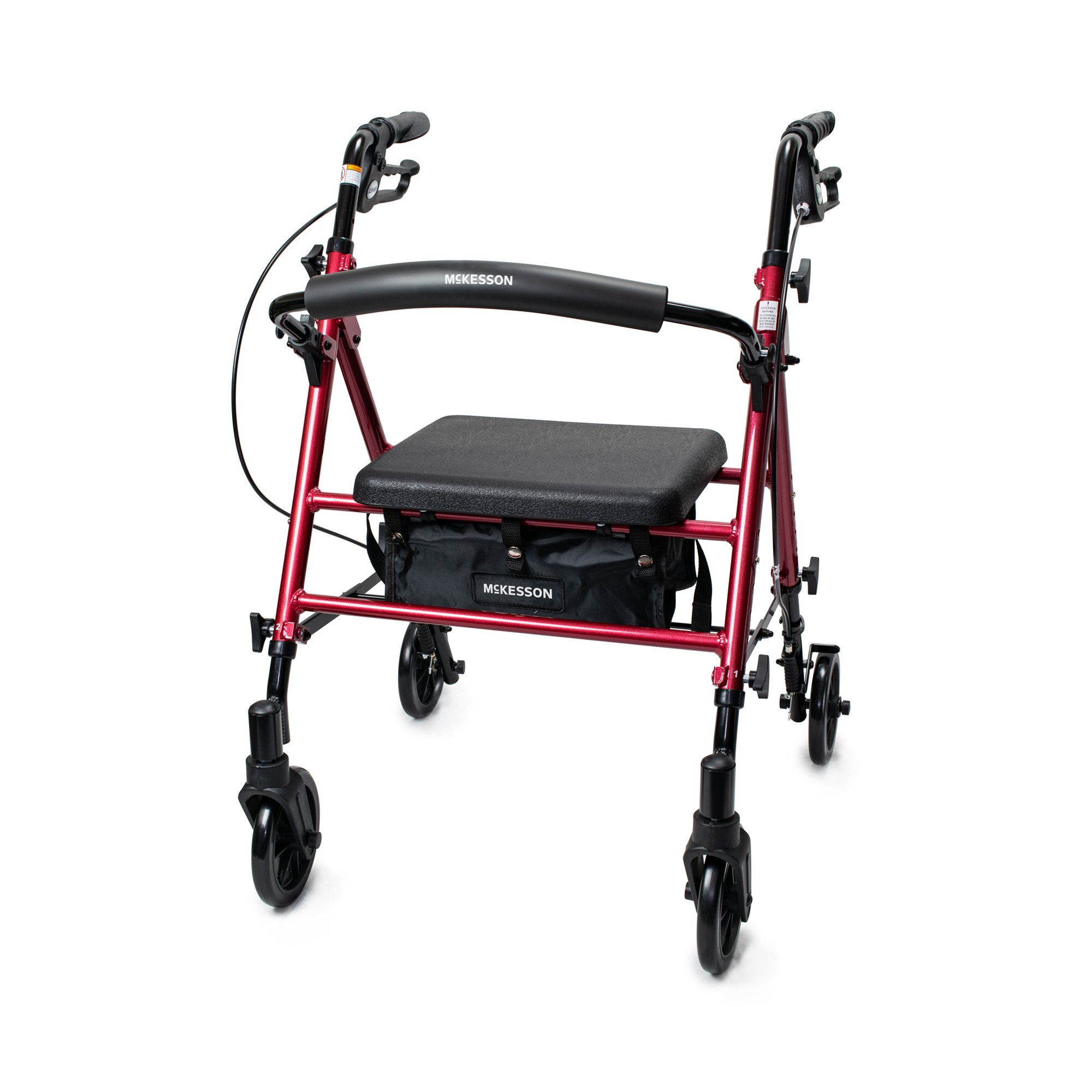 McKesson Brand 146-RTL10261RD - McKesson Four-Wheel Rollator - 1/Each