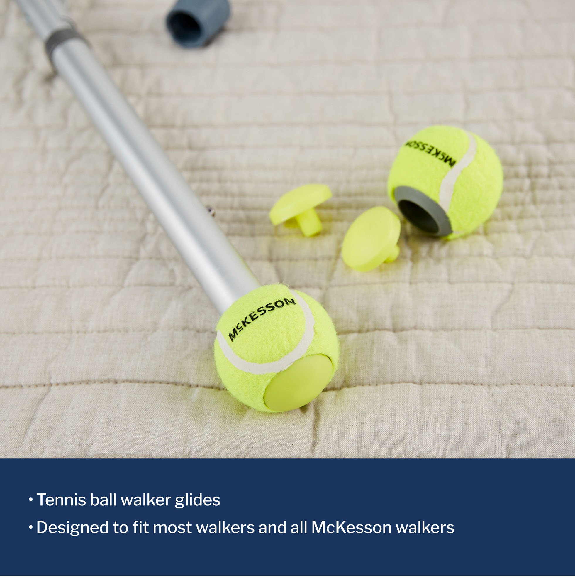 McKesson Brand 146-10121 - McKesson Tennis Ball Glide Pads - 1/Box, 10/Case