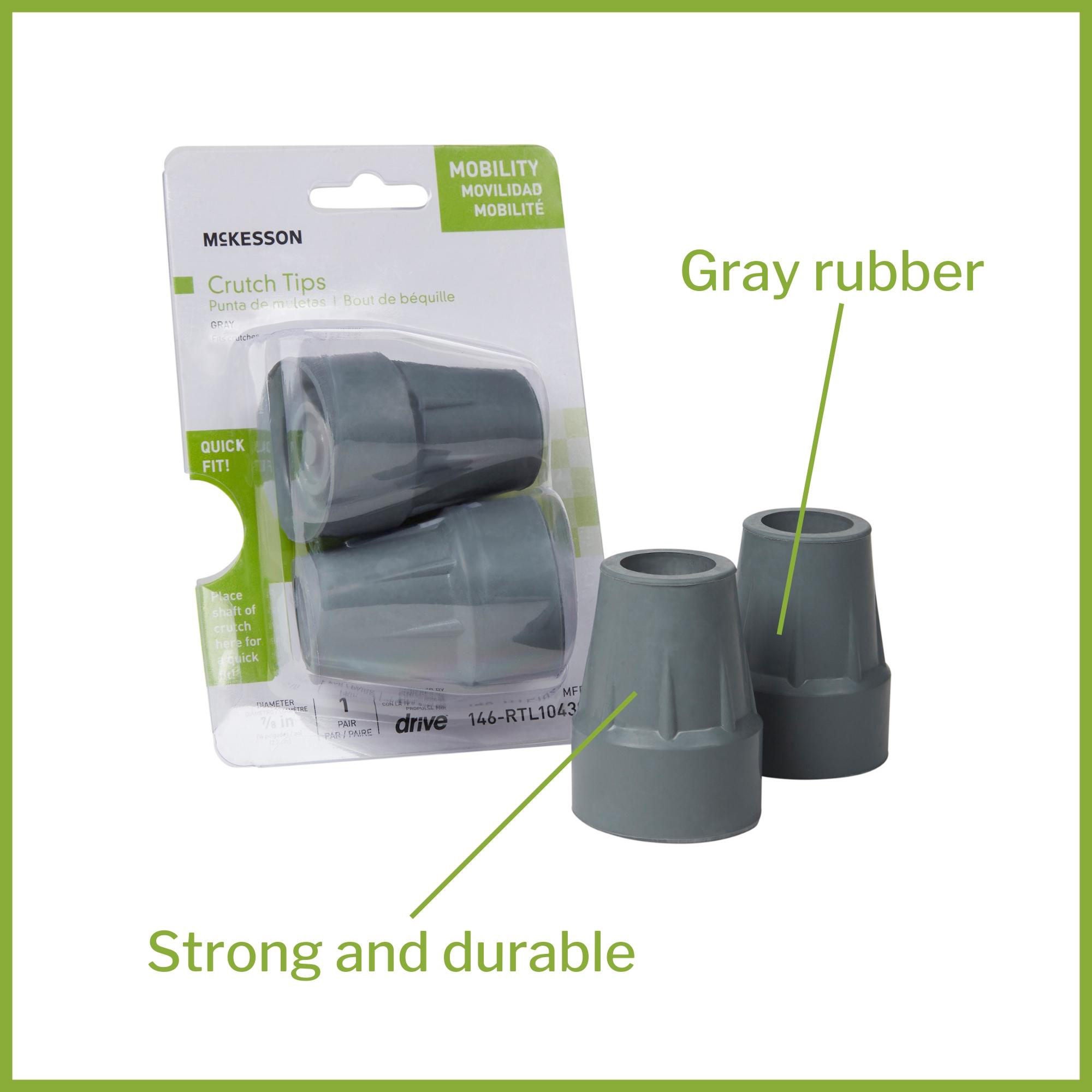 McKesson Brand - 146-RTL10439B McKesson Crutch Tips