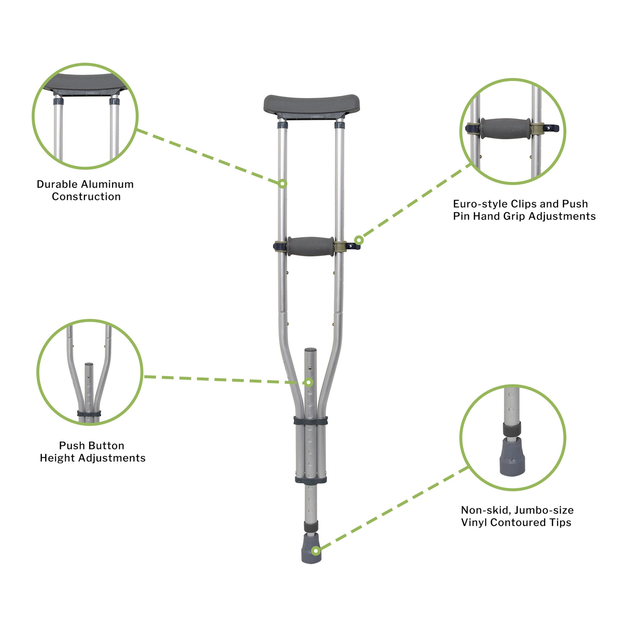 McKesson Underarm Crutches 146-RTL10433 by McKesson Brand