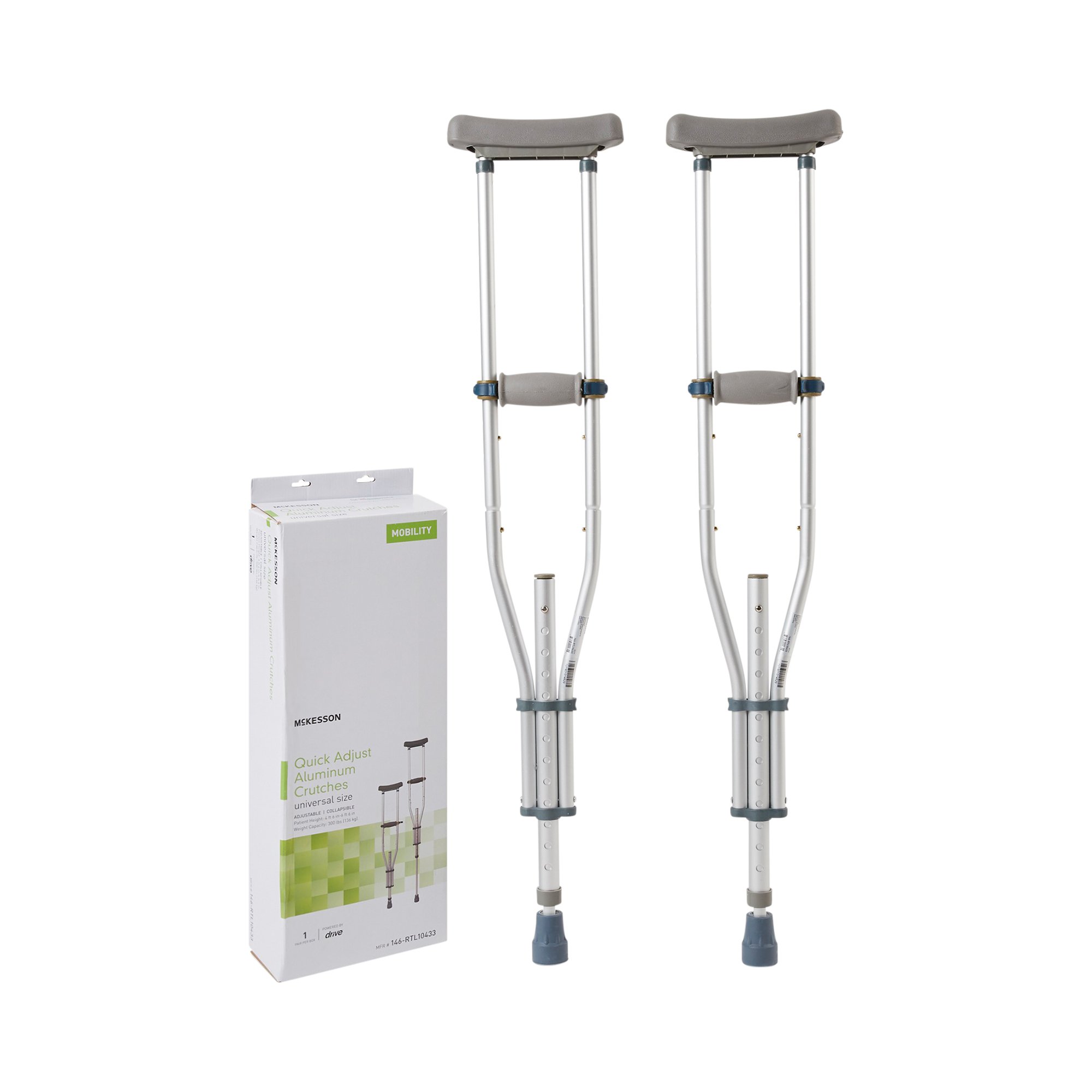 McKesson Brand - 146-RTL10433 McKesson Underarm Crutches
