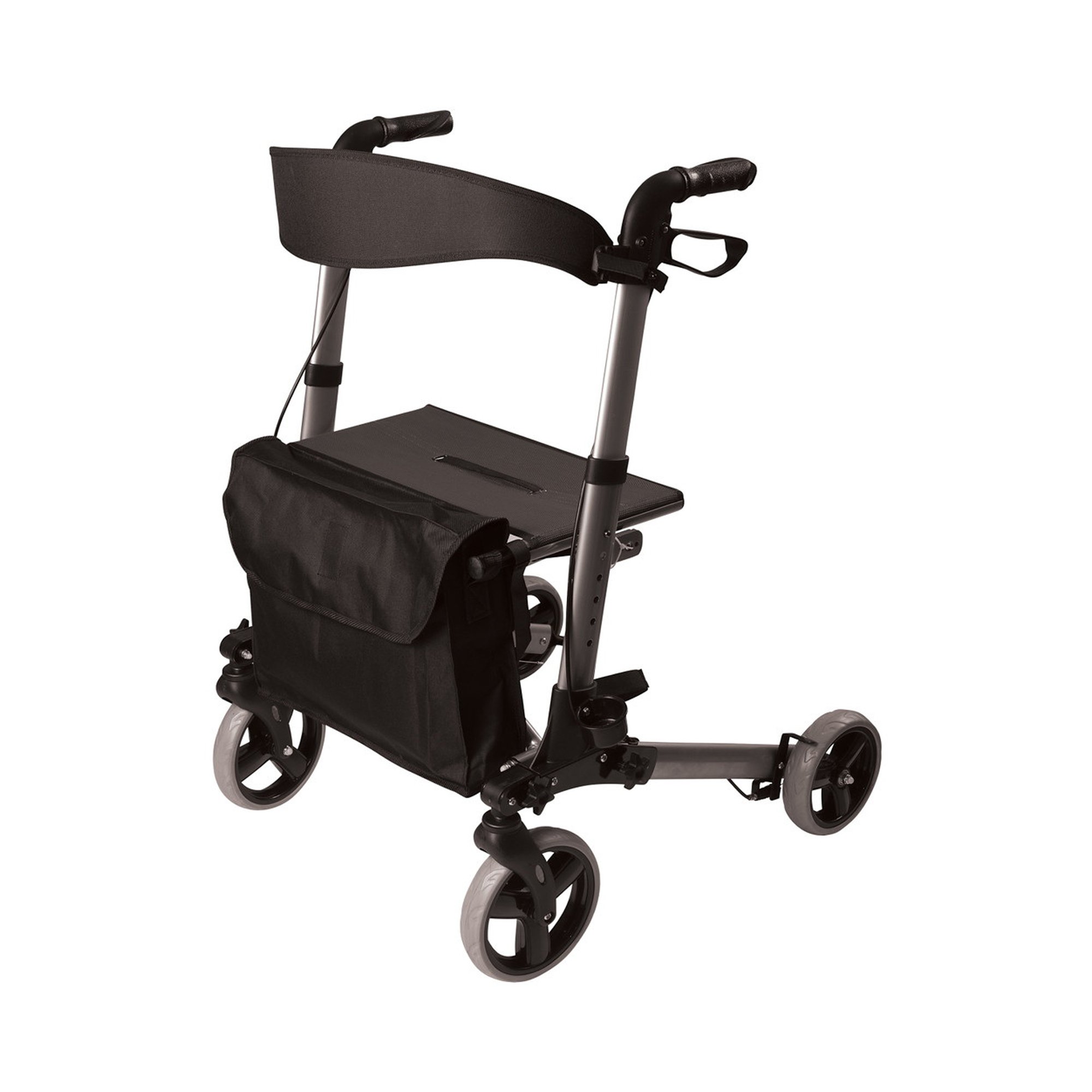Mabis Healthcare 501-5012-4100 - HealthSmart® Gateway Four-Wheel Rollator, 31 to 36 Inch Handle Height - 1/Each