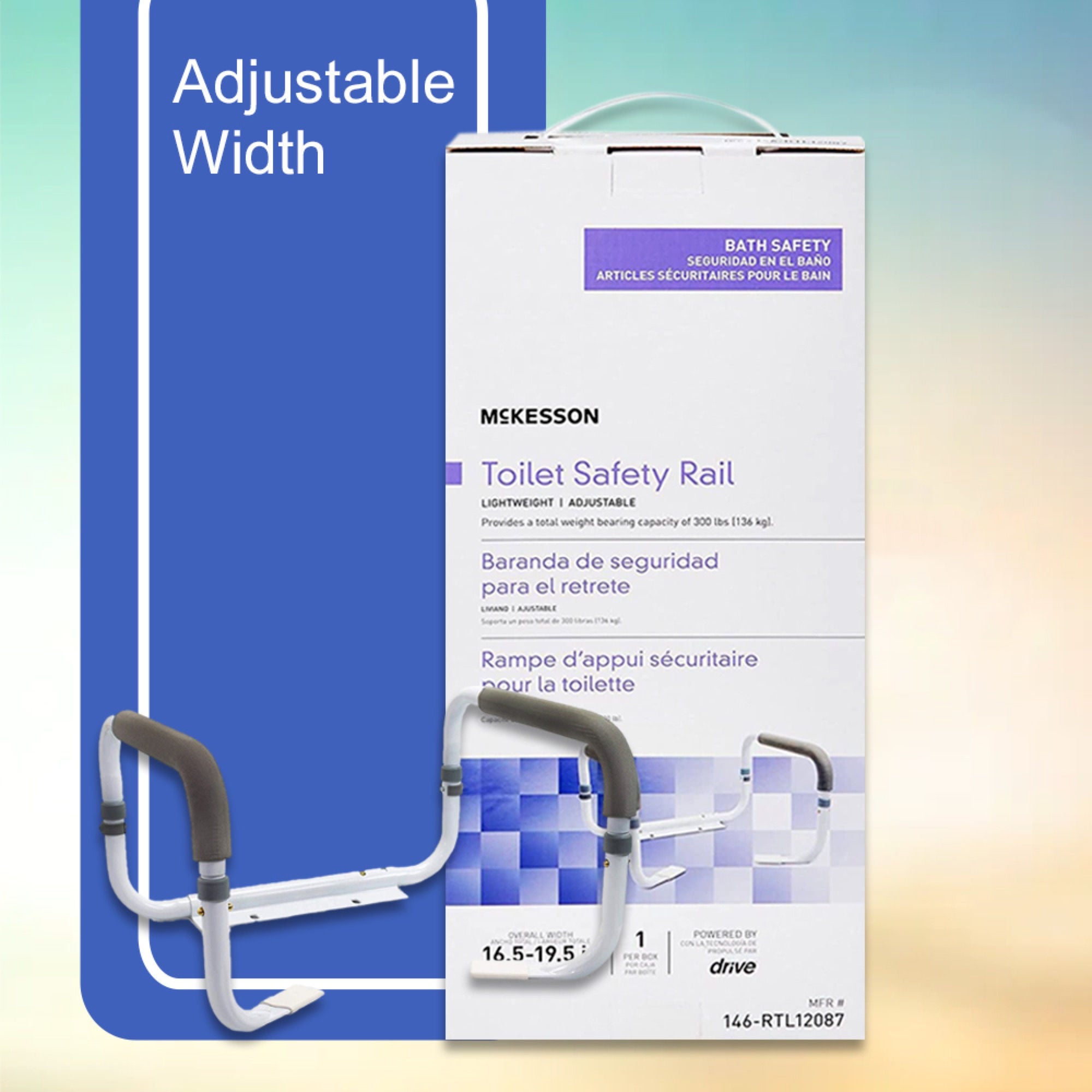McKesson Toilet Safety Rail 146-RTL12087 by McKesson Brand