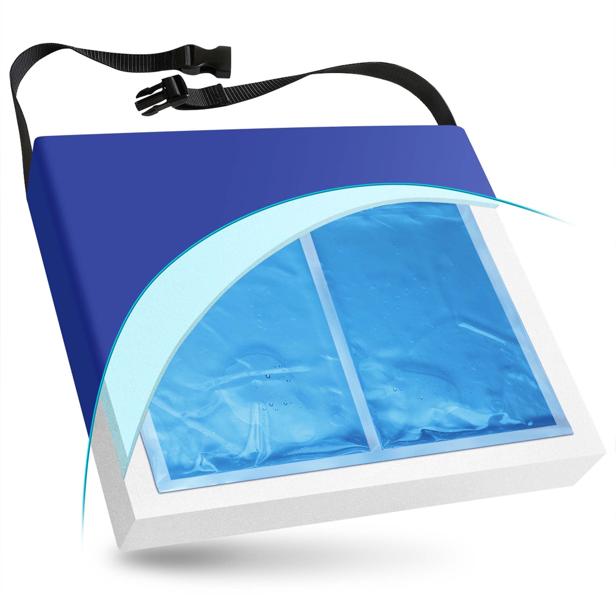 New York Orthopedic - 9597-GEL-221803 Seat Cushion APEX™ 22 W X 18 L X 3 D Inch Foam / Gel