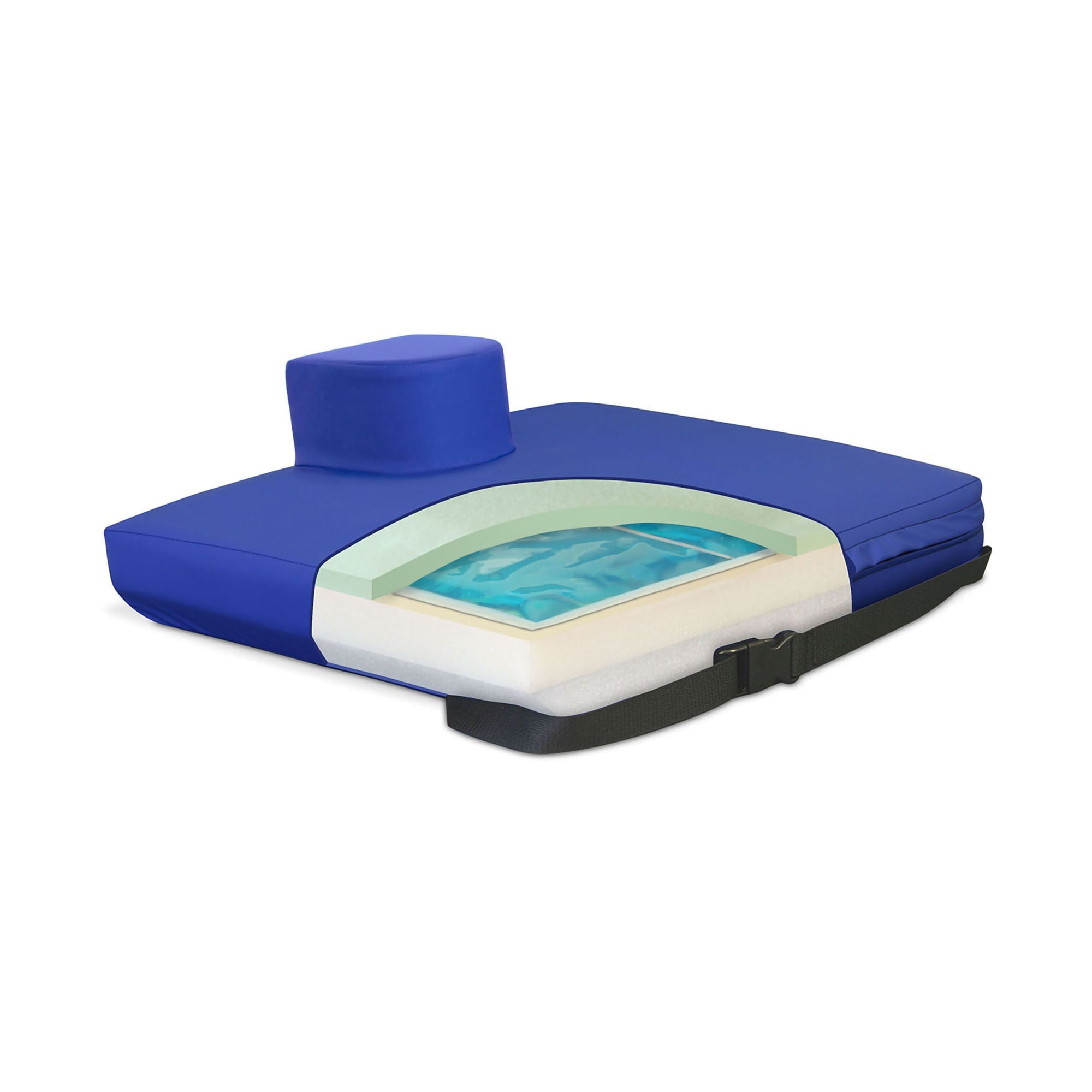 New York Orthopedic - 9599-GP-161603 Pommel Seat Cushion APEX CORE™ 16 W X 16 L X 3 D Inch Foam / Gel