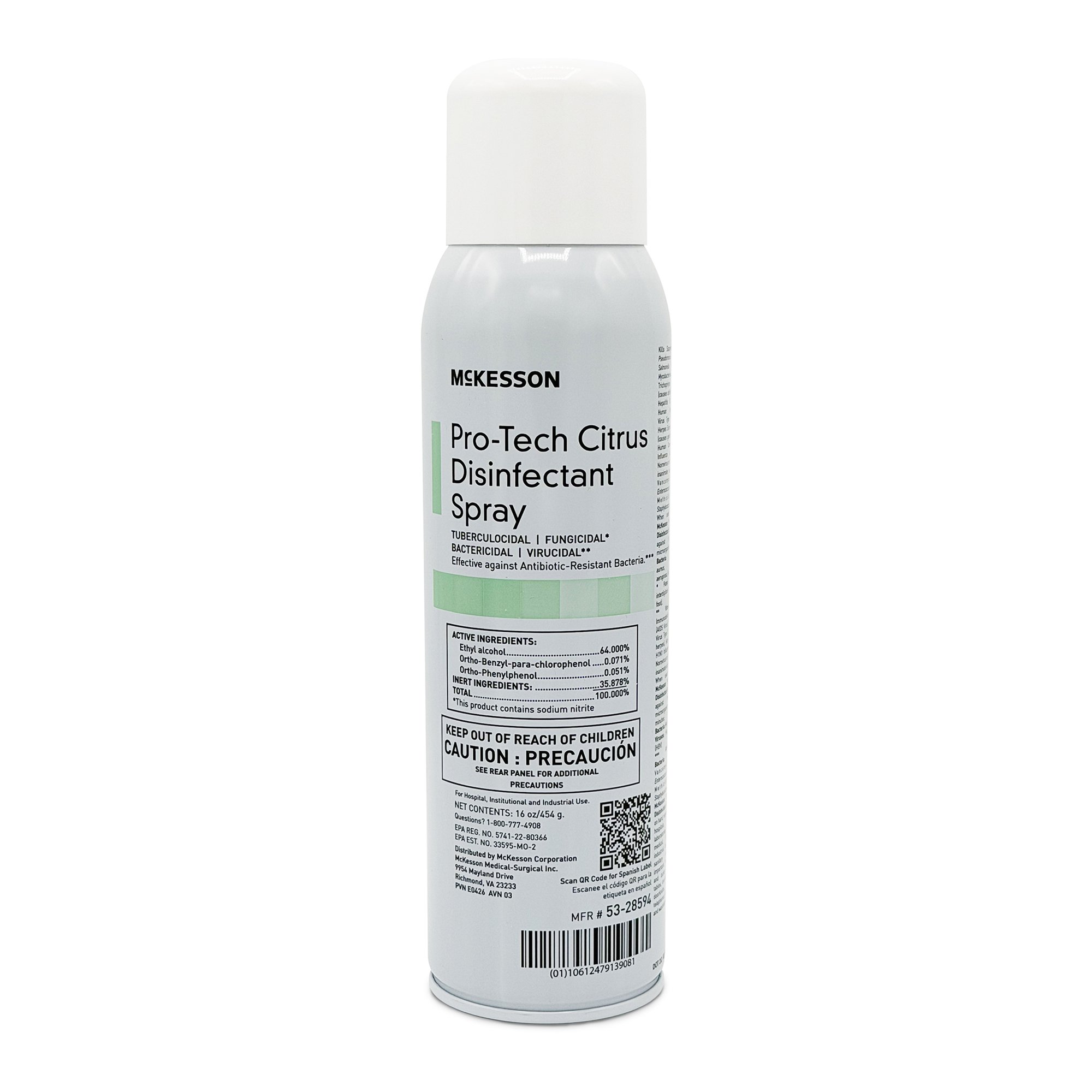 McKesson Brand - 53-28594 McKesson Pro-Tech Surface Disinfectant Cleaner Alcohol-Based Liquid Citrus Scent
