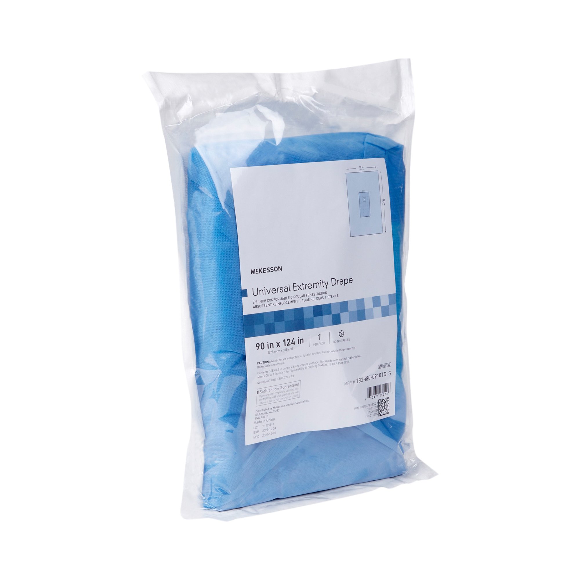 McKesson Brand - 183-I80-09101G-S McKesson Sterile Universal Extremity Drape