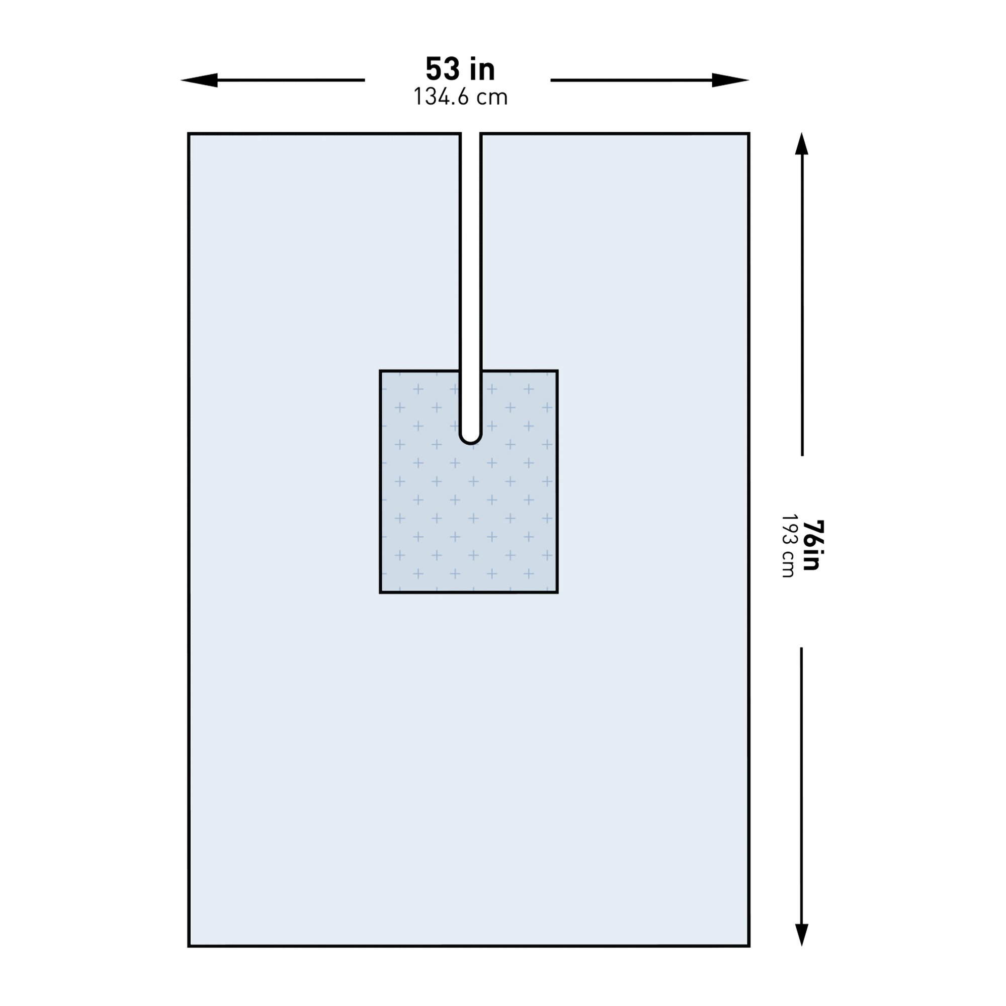 McKesson Brand - 183-I80-09135G-S McKesson Sterile U-Drape with Split