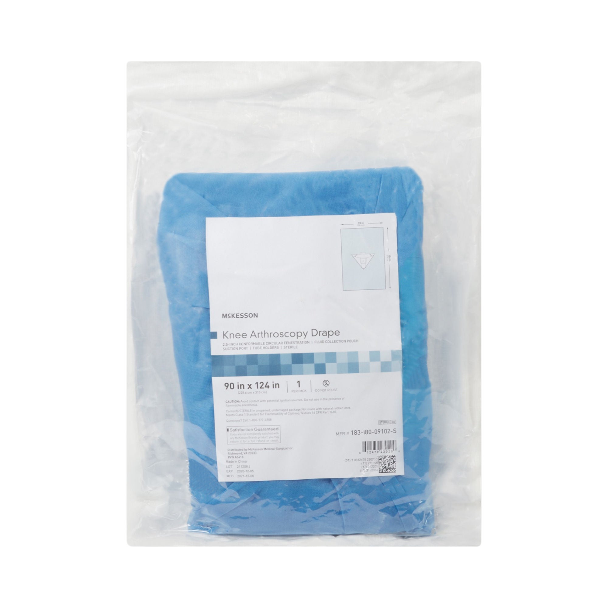 McKesson Brand - 183-I80-09102-S McKesson Sterile Arthroscopic Knee Drape