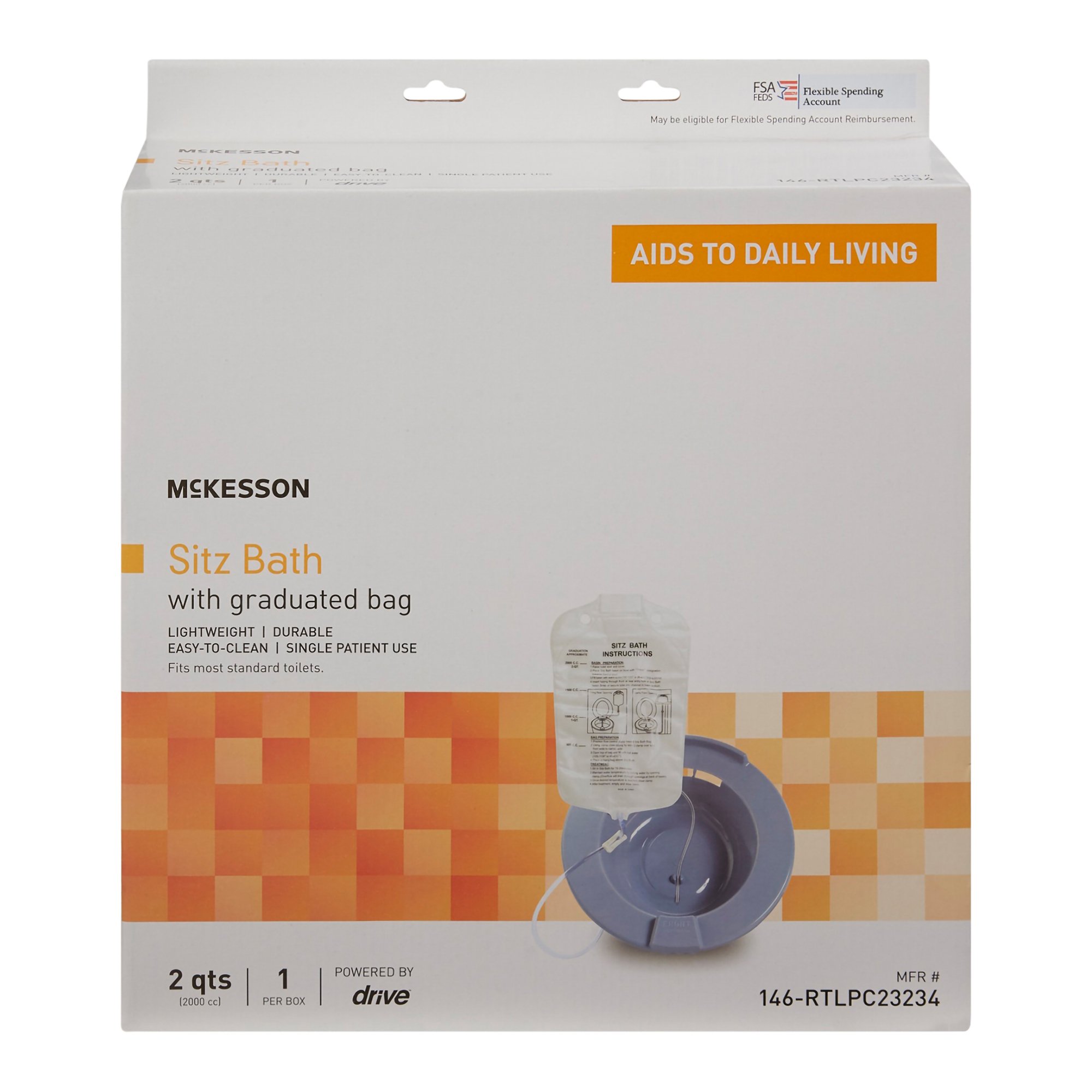 McKesson Sitz Bath 146-RTLPC23234 by McKesson Brand
