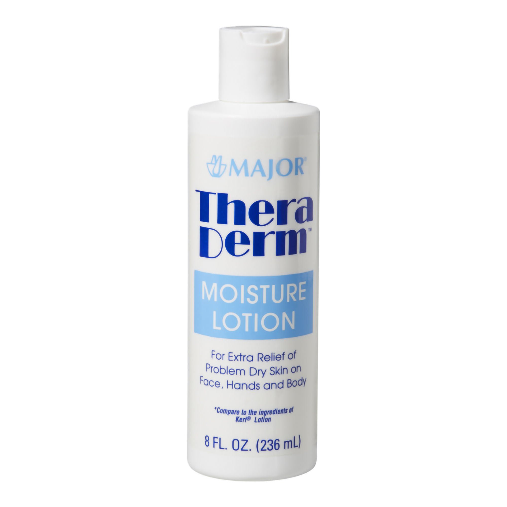 Major Pharmaceuticals - 00904429909 Hand and Body Moisturizer Thera Derm® 8 oz. Bottle Unscented Lotion