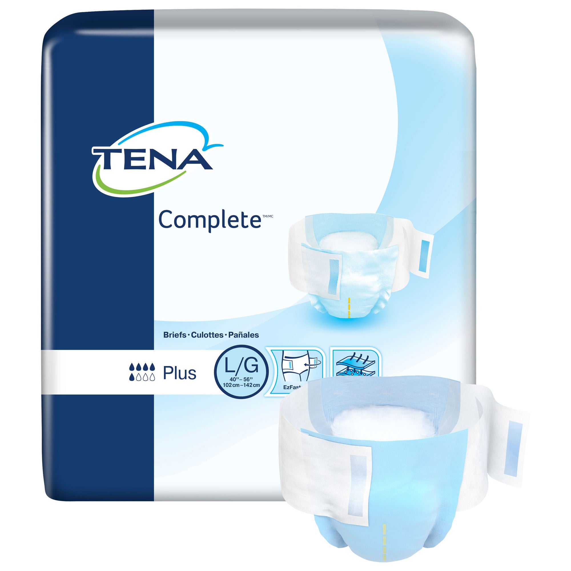 Essity HMS North America Inc - 67330 Incontinence Brief TENA® Complete™ Adult Large Unisex Disposable Moderate Absorbency