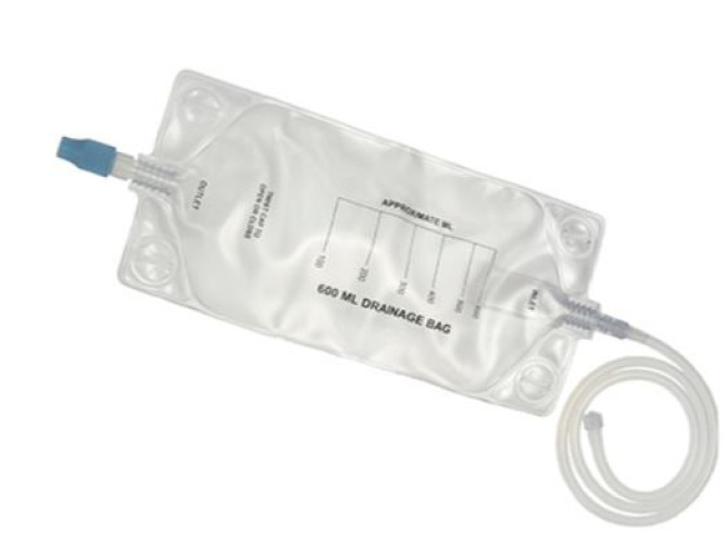Argon Medical - DBAG600 Drainage Bag 80 cm Tubing 600 mL Sterile Anti-Reflux Barrier