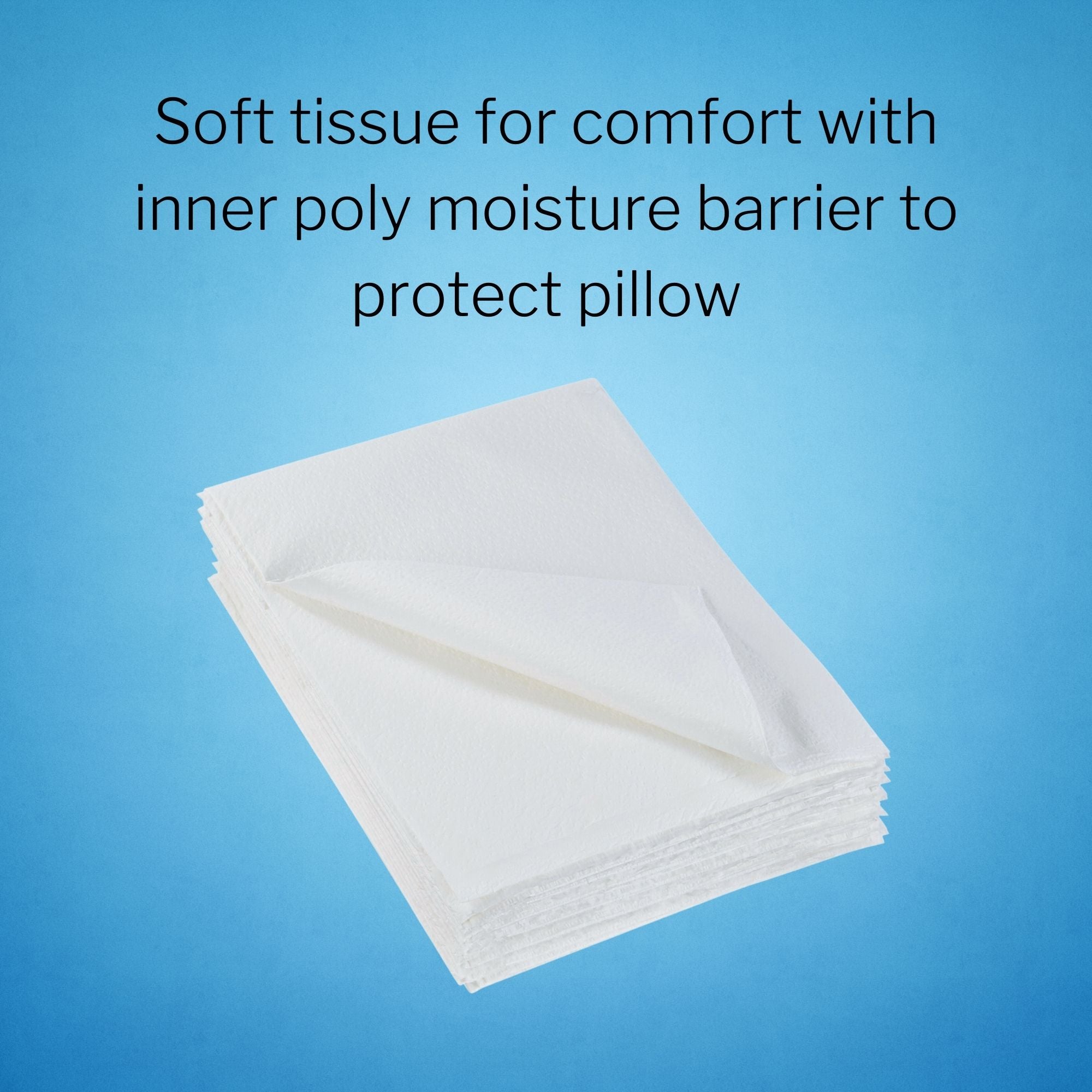 McKesson Brand - 18-917 McKesson White Tissue/Poly Pillowcase