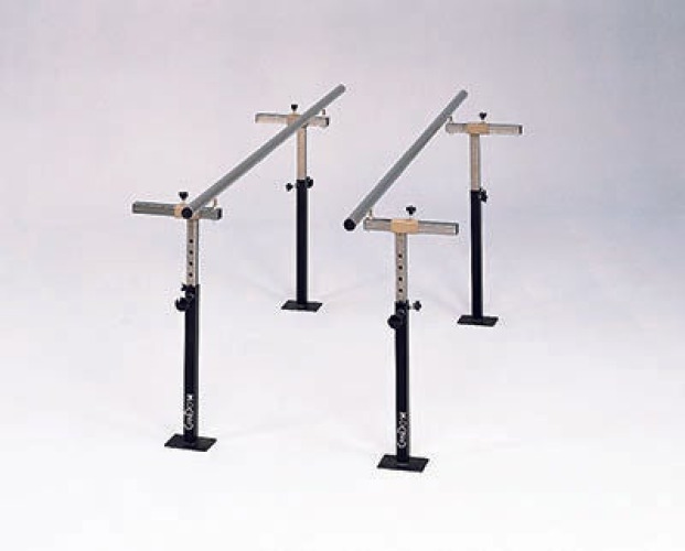 Fabrication Enterprises - 15-4243 Parallel Bars CanDo® Stainless Steel Adjustable Handrails 120 X 26 X 10 Inch