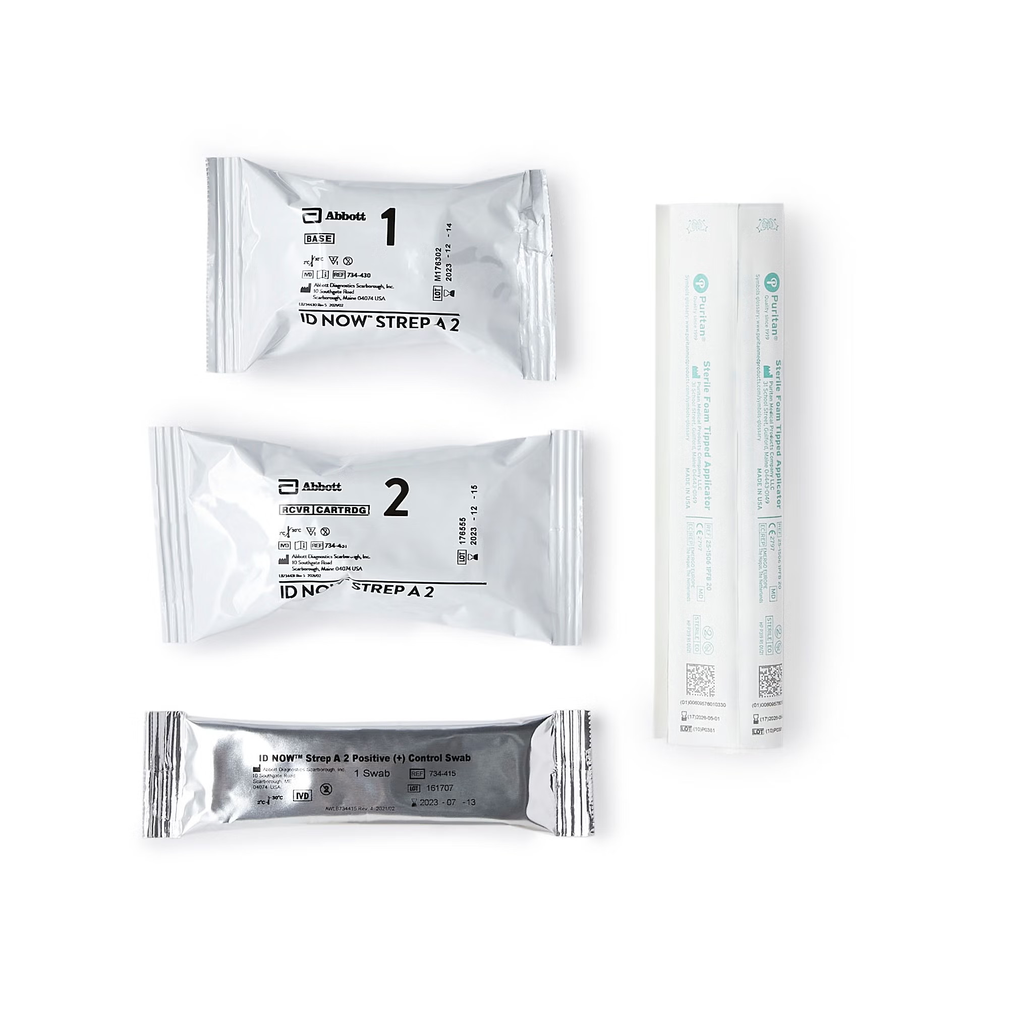 Abbott Rapid Dx North America LLC - 734000 Respiratory Test Kit ID NOW™ Strep A 2 24 Tests CLIA Waived