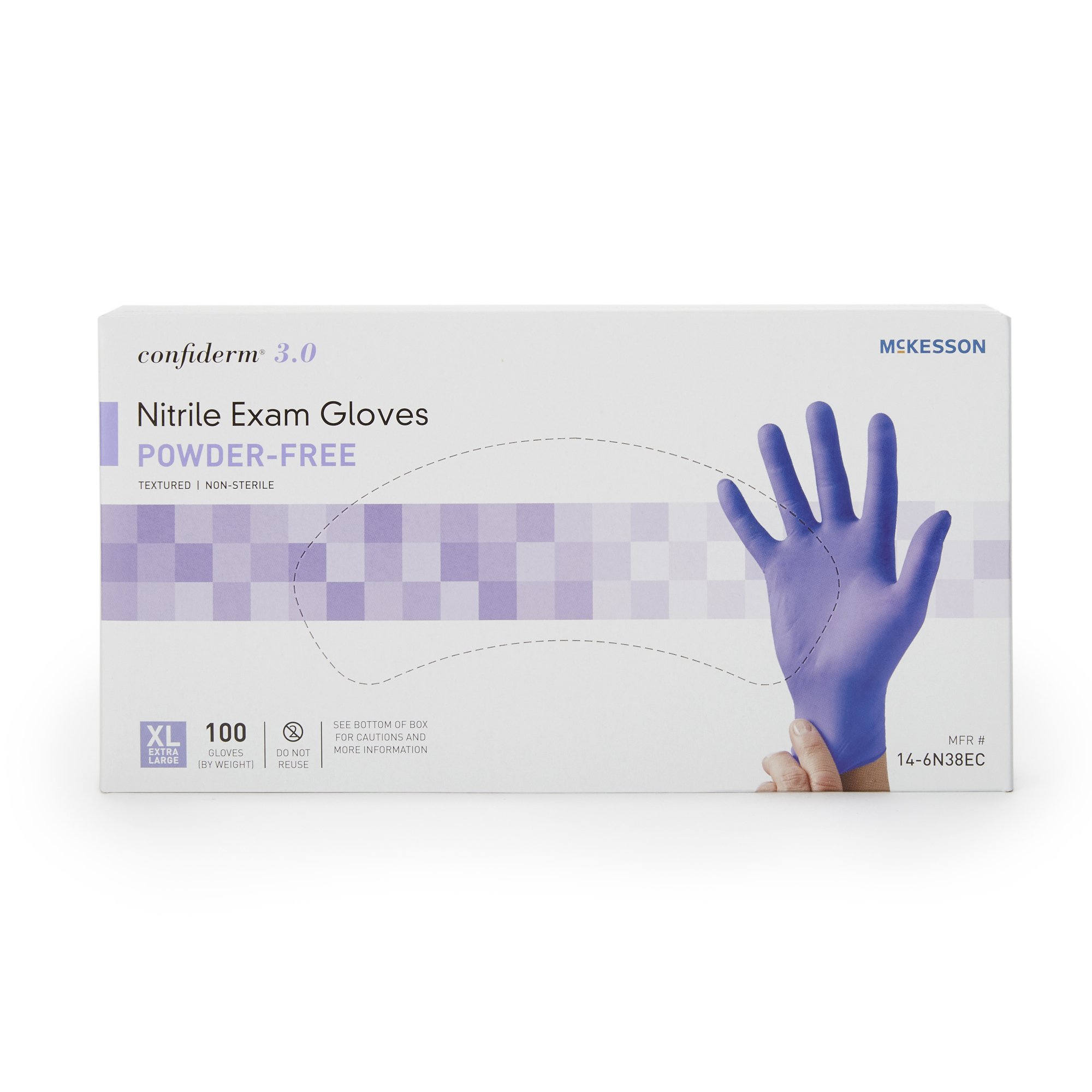 McKesson Confiderm 3.0 Exam Glove 14-6N38EC by McKesson Brand