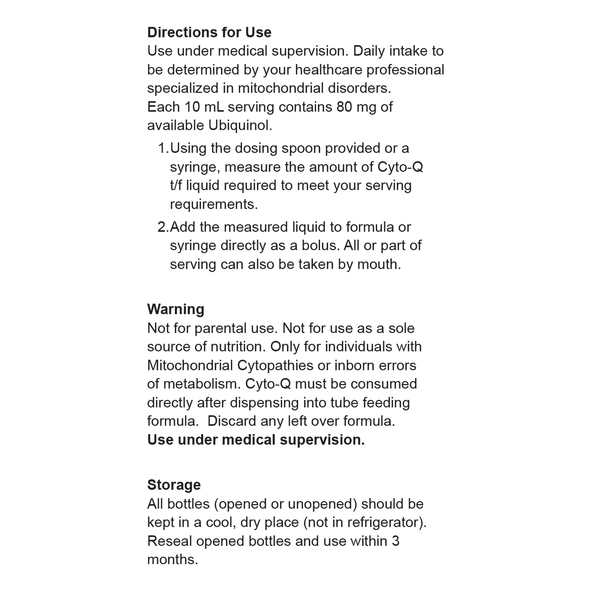Cyto-Q t/f Oral Supplement 1206 by Solace Nutrition