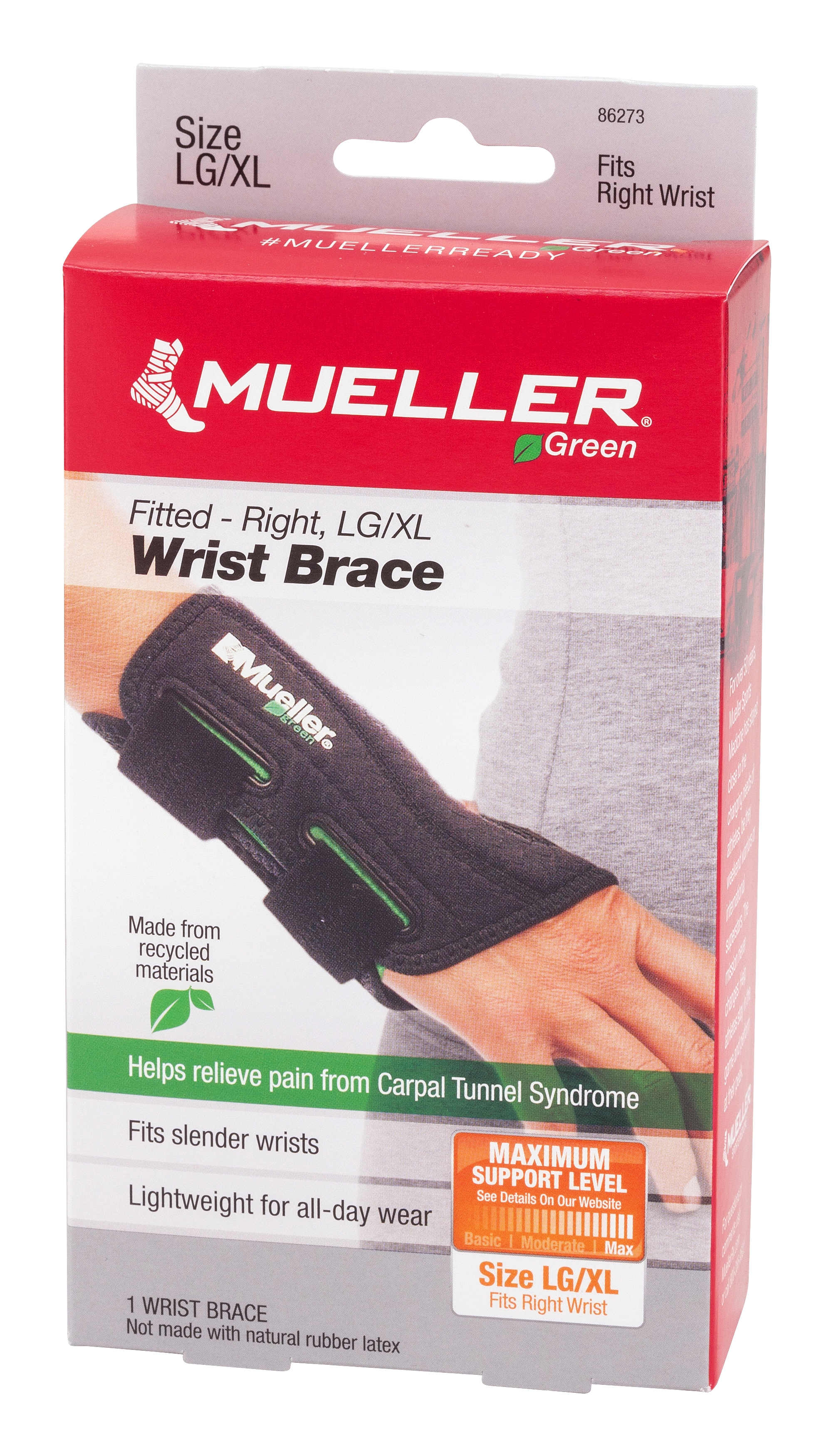 Mueller Green Wrist Brace 86273 by Mueller Sports Medicine