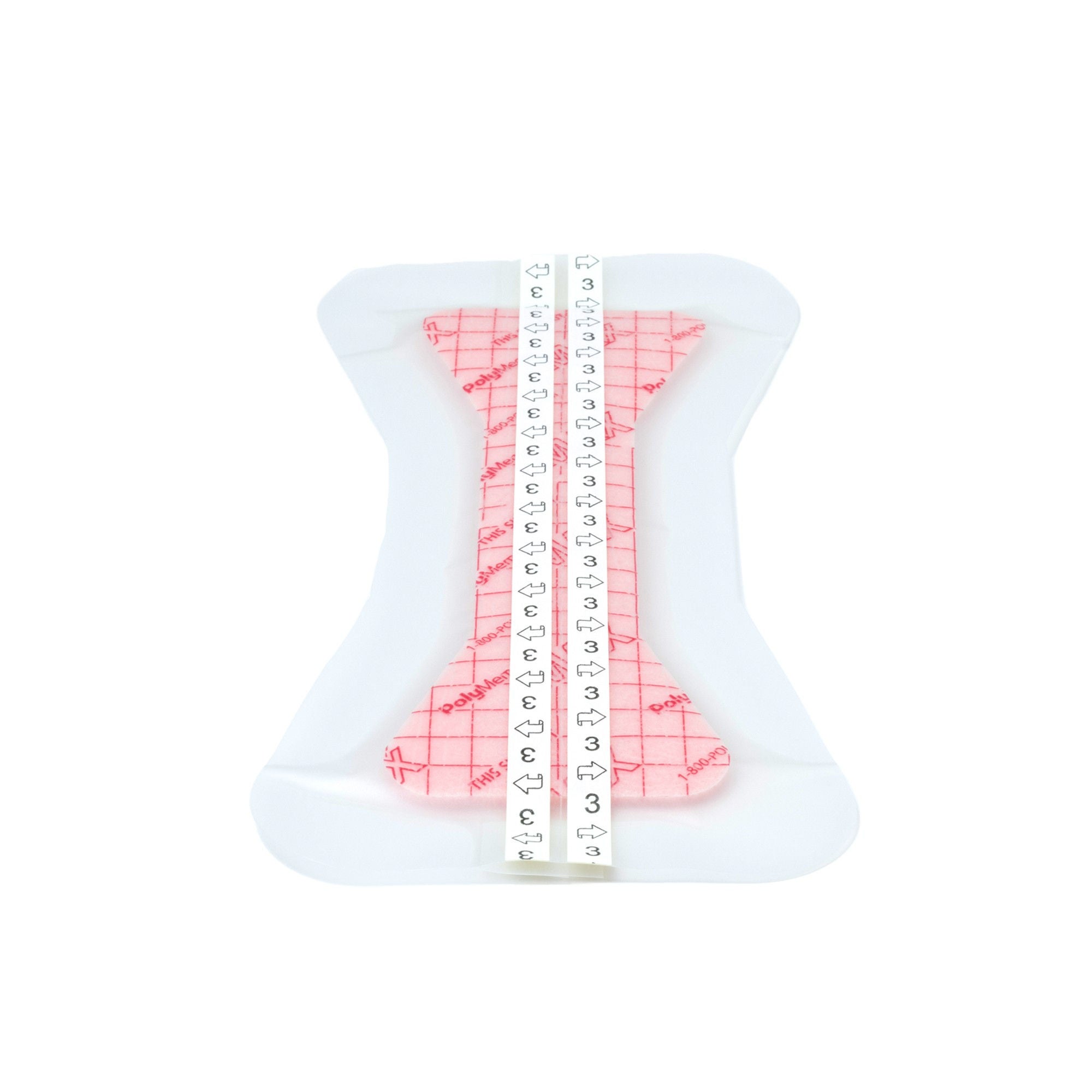 Ferris Manufacturing - 0511 Foam Dressing PolyMem® Surgical Max 5-3/10 X 11 Inch With Border Film Backing Adhesive Knee Sterile