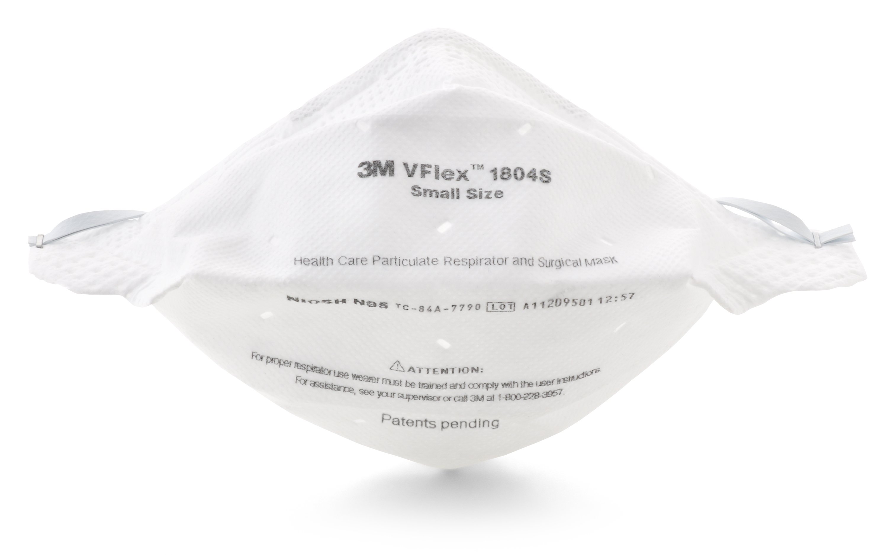 3M VFlex Particulate Respirator / Surgical Mask 1804S by 3M