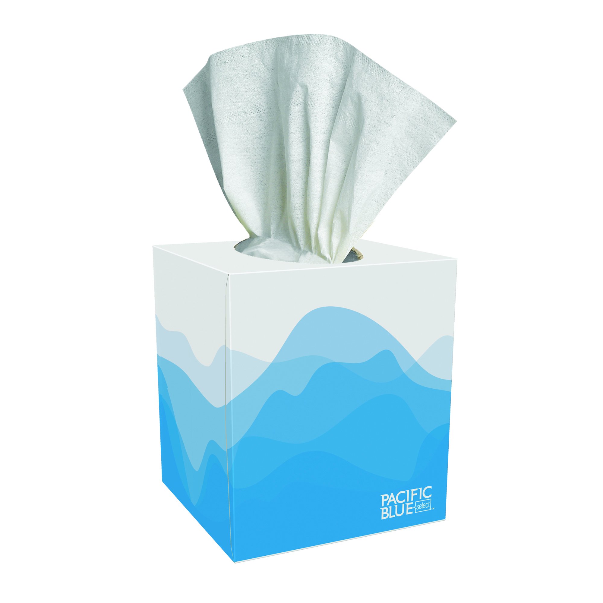 Georgia-Pacific Consumer Products LP 46200 - Pacific Blue Select™ Two-Ply Facial Tissue By Georgia-Pacific, Cube Box - 100/Box, 3600/Case