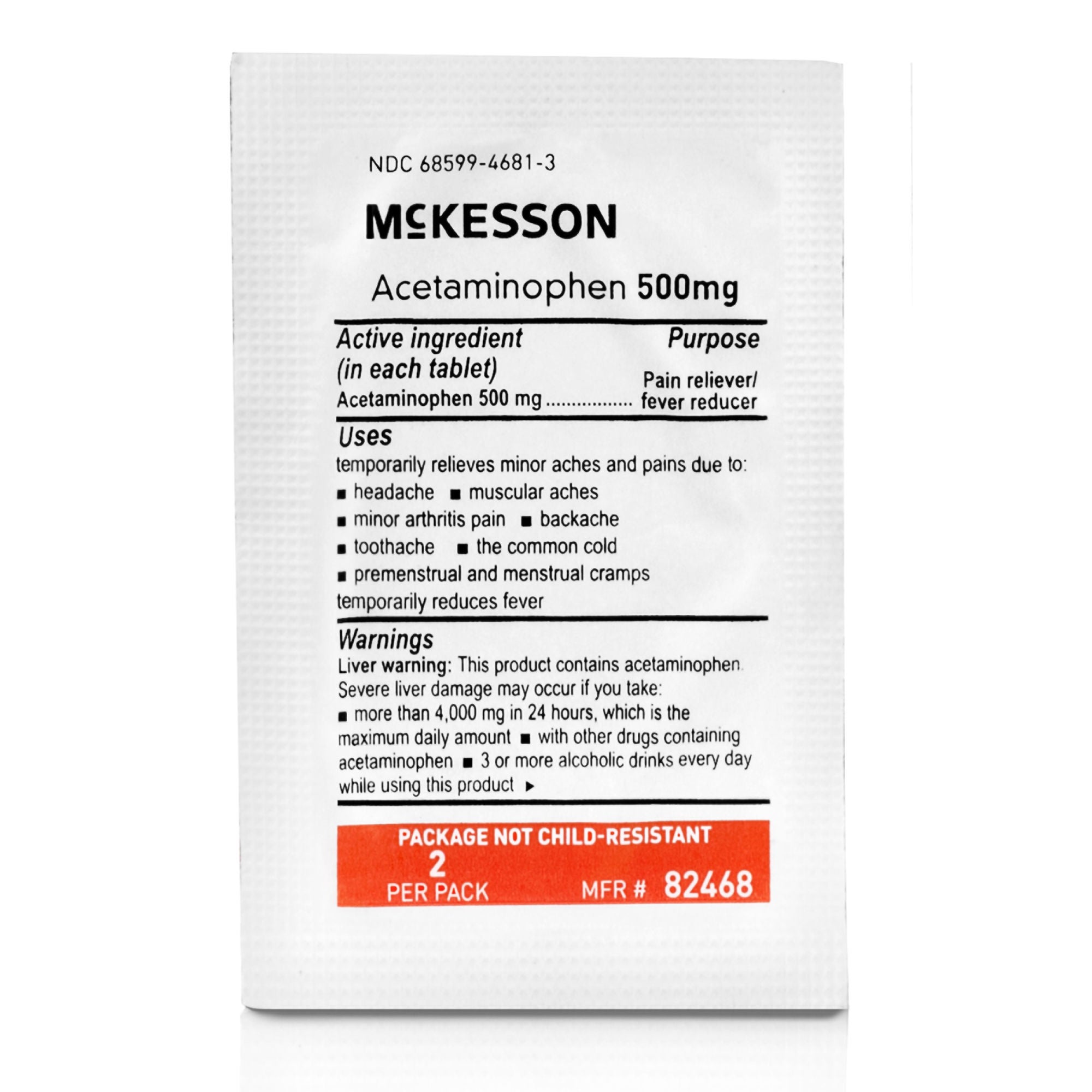 McKesson Brand - 82468 McKesson Acetaminophen Pain Relief