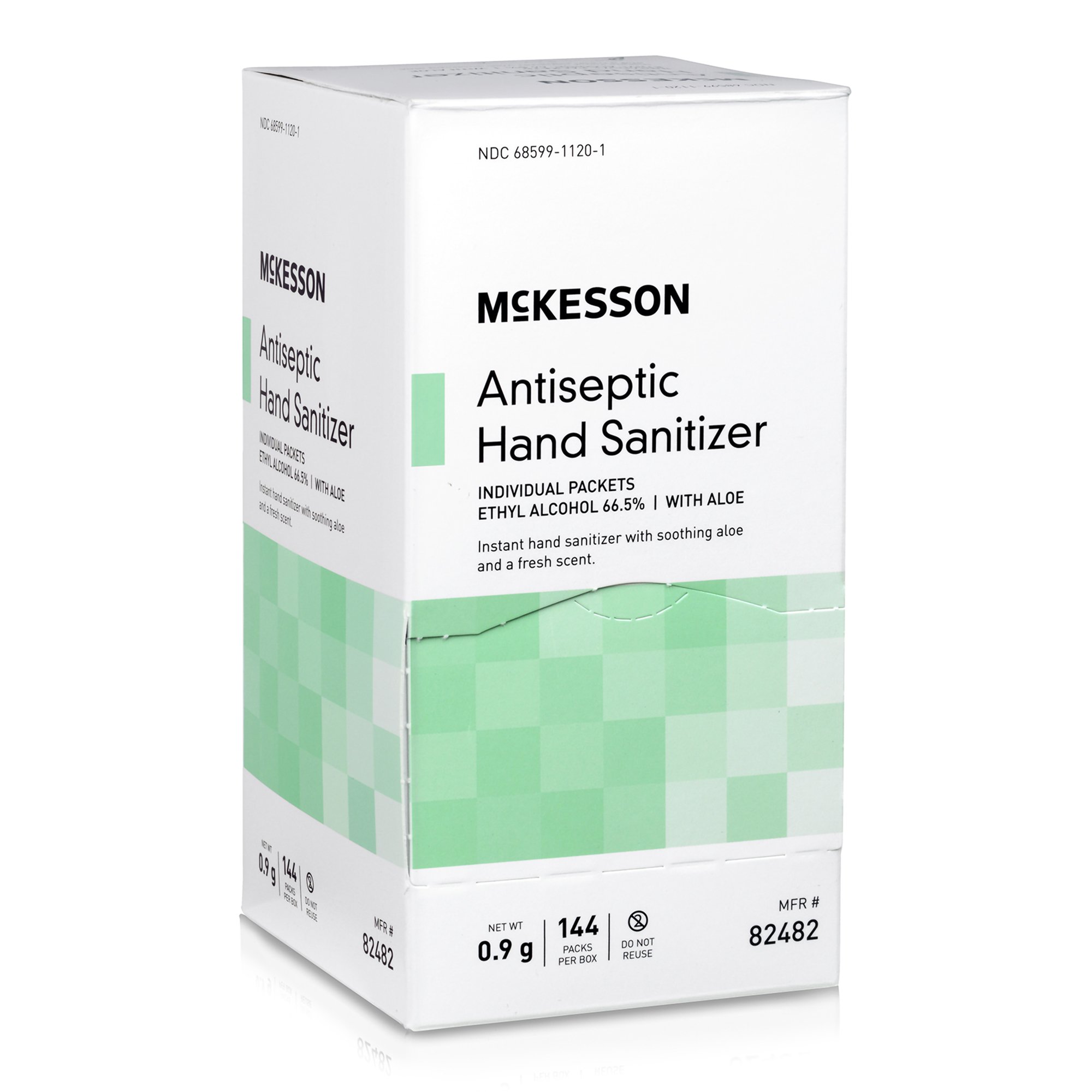 McKesson Brand 82482 - McKesson Hand Sanitizer with Aloe, Fresh Scent, Individual Packet - 144/Box, 1728/Case