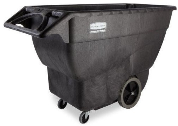 RJ Schinner Co - FG101100BLK Tilt Truck Rubbermaid® 2 Wheels / 2 Casters 600 lbs. Weight Capacity With Handle Plastic