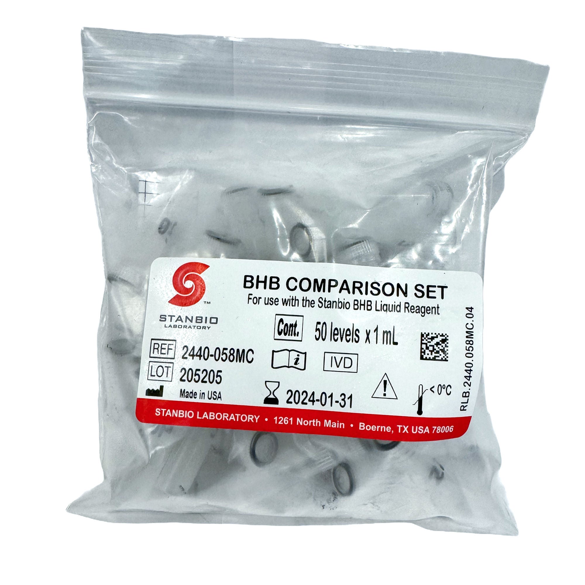 Stanbio Laboratory - 2440-058MC Liquicolor® Method Comparison Set For Validation of ß-Hydroxybutyrate LiquiColor Test