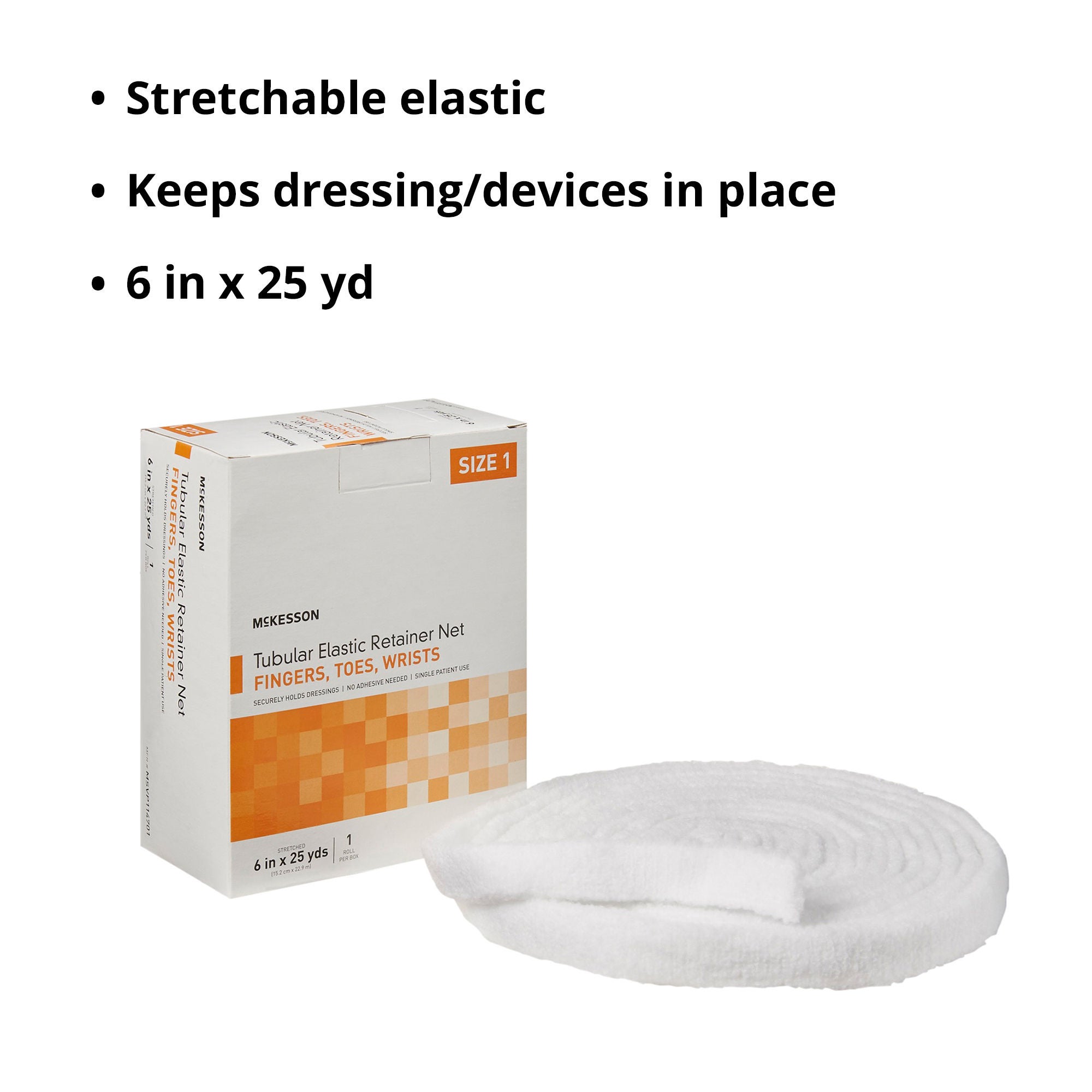 McKesson Elastic Net Retainer Dressing MSVP114701 by McKesson Brand