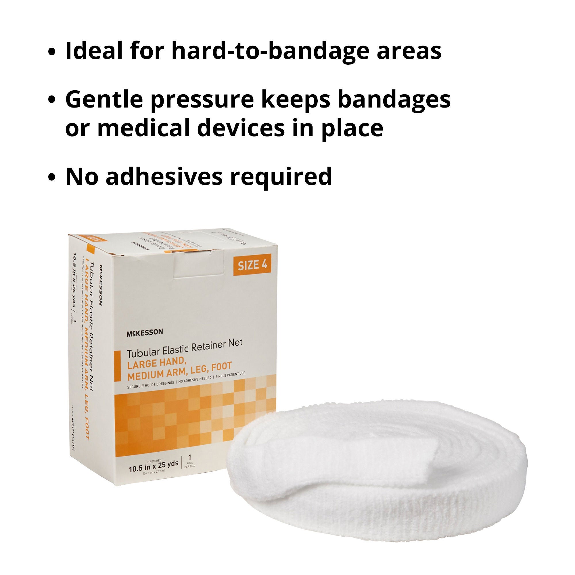 McKesson Elastic Net Retainer Dressing MSVP114704 by McKesson Brand