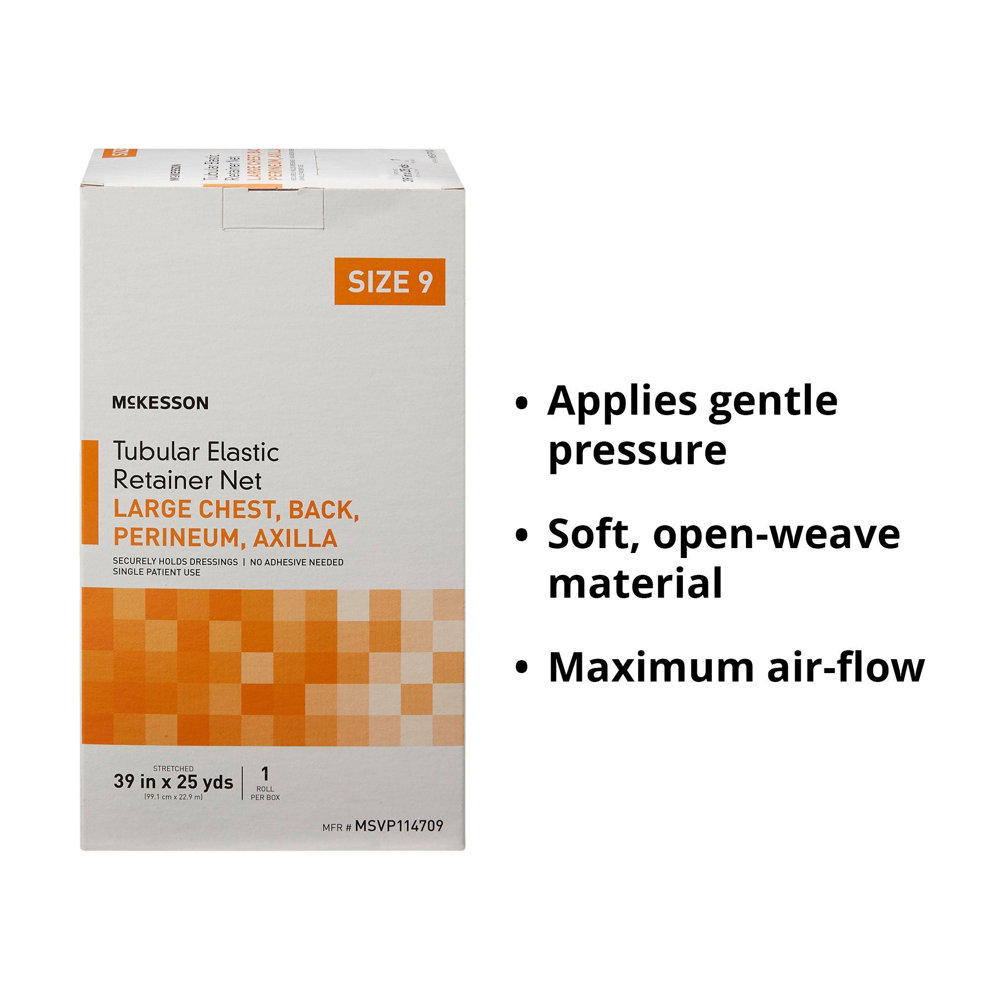 McKesson Elastic Net Retainer Dressing MSVP114709 by McKesson Brand