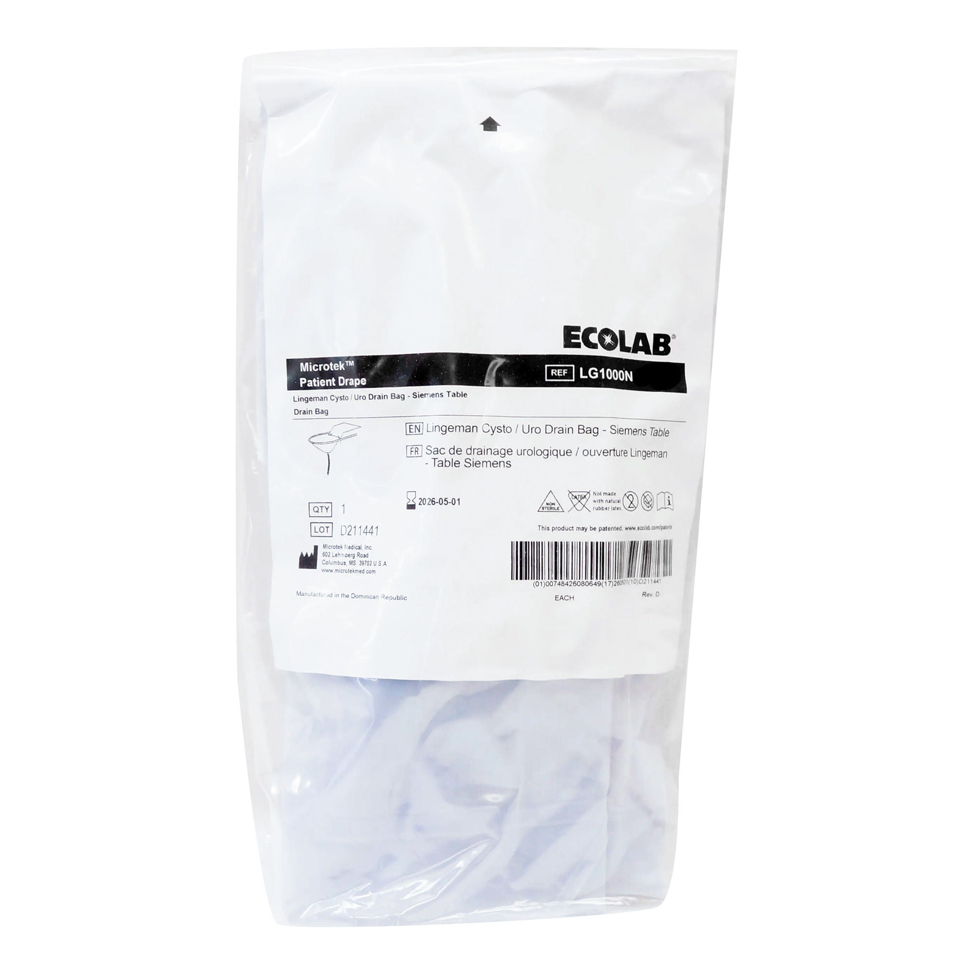 Medline - LG1000N Urinary Drainage Bag Lingeman® NonSterile