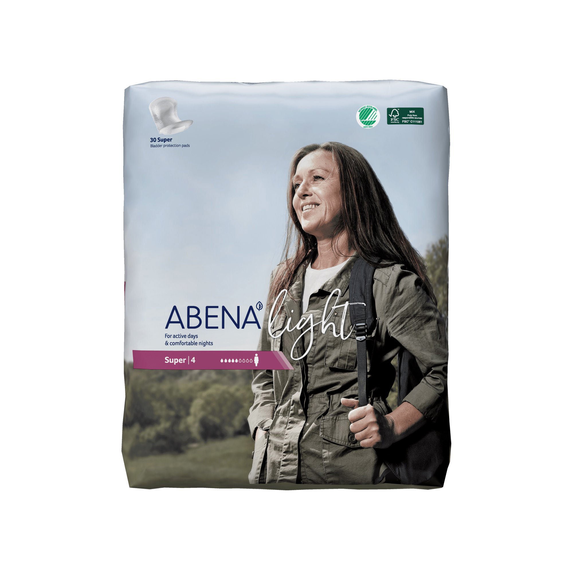 Abena North America 1000017160 - Abena™ Light Super Bladder Control Pad