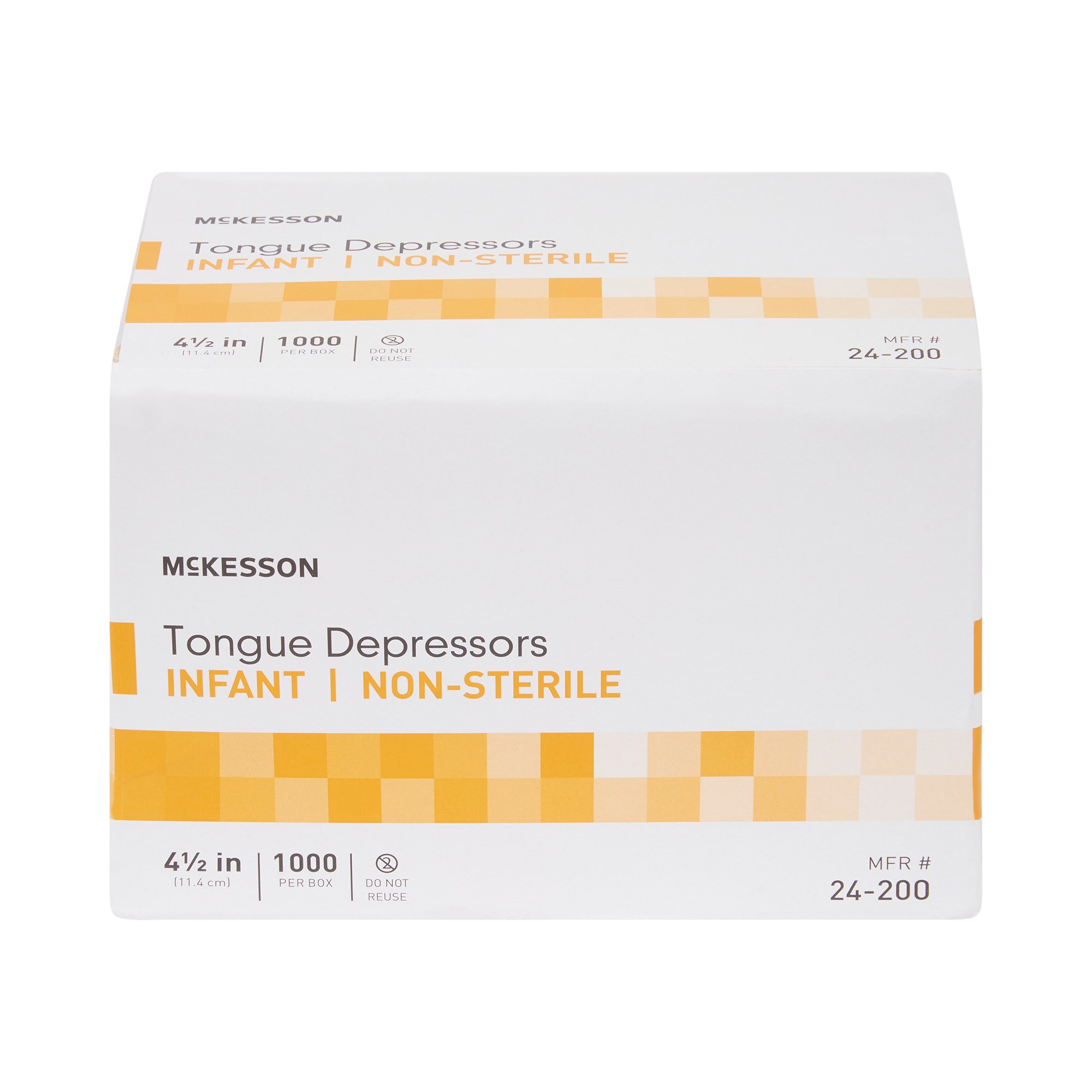 McKesson Brand 24-200 - McKesson Tongue Depressor for Infant Use, Nonsterile - 1000/Box, 10000/Case