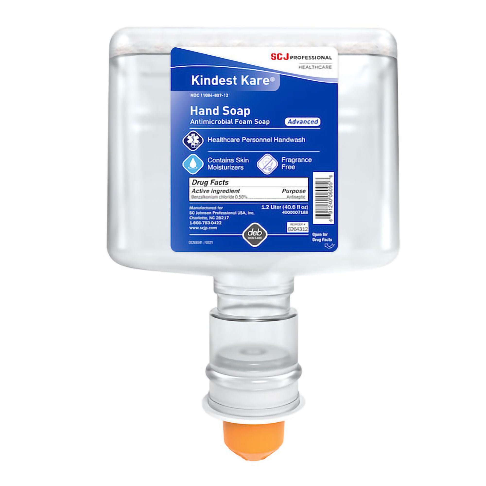 SC Johnson Professional USA Inc - 6264312 Kindest Kare® Advanced BZK Antimicrobial Soap Refill Bottle for 155909 Dispenser